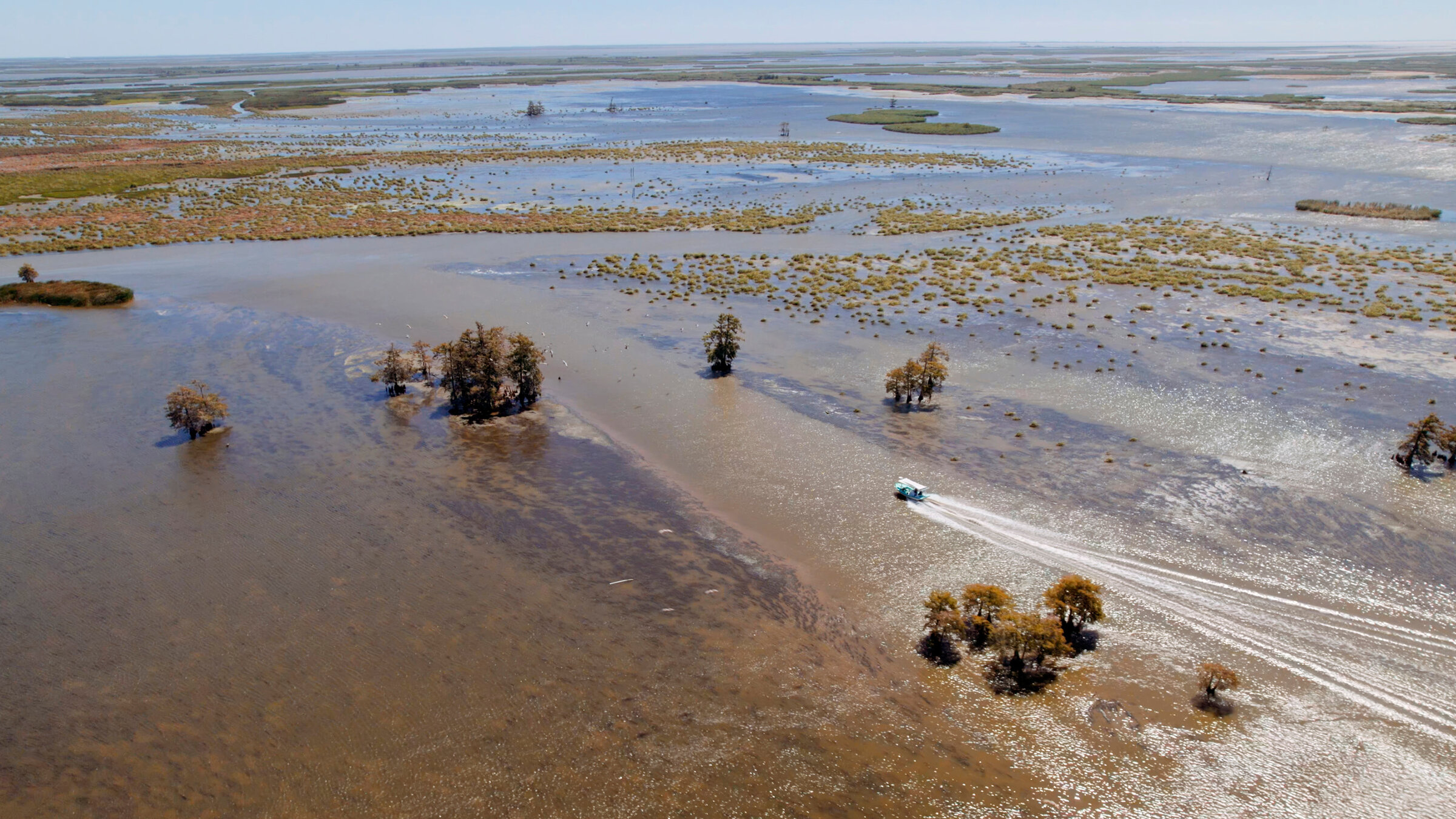 "Der Mississippi - Die Seele Amerikas": Das Mündungsdelta des Mississippi.