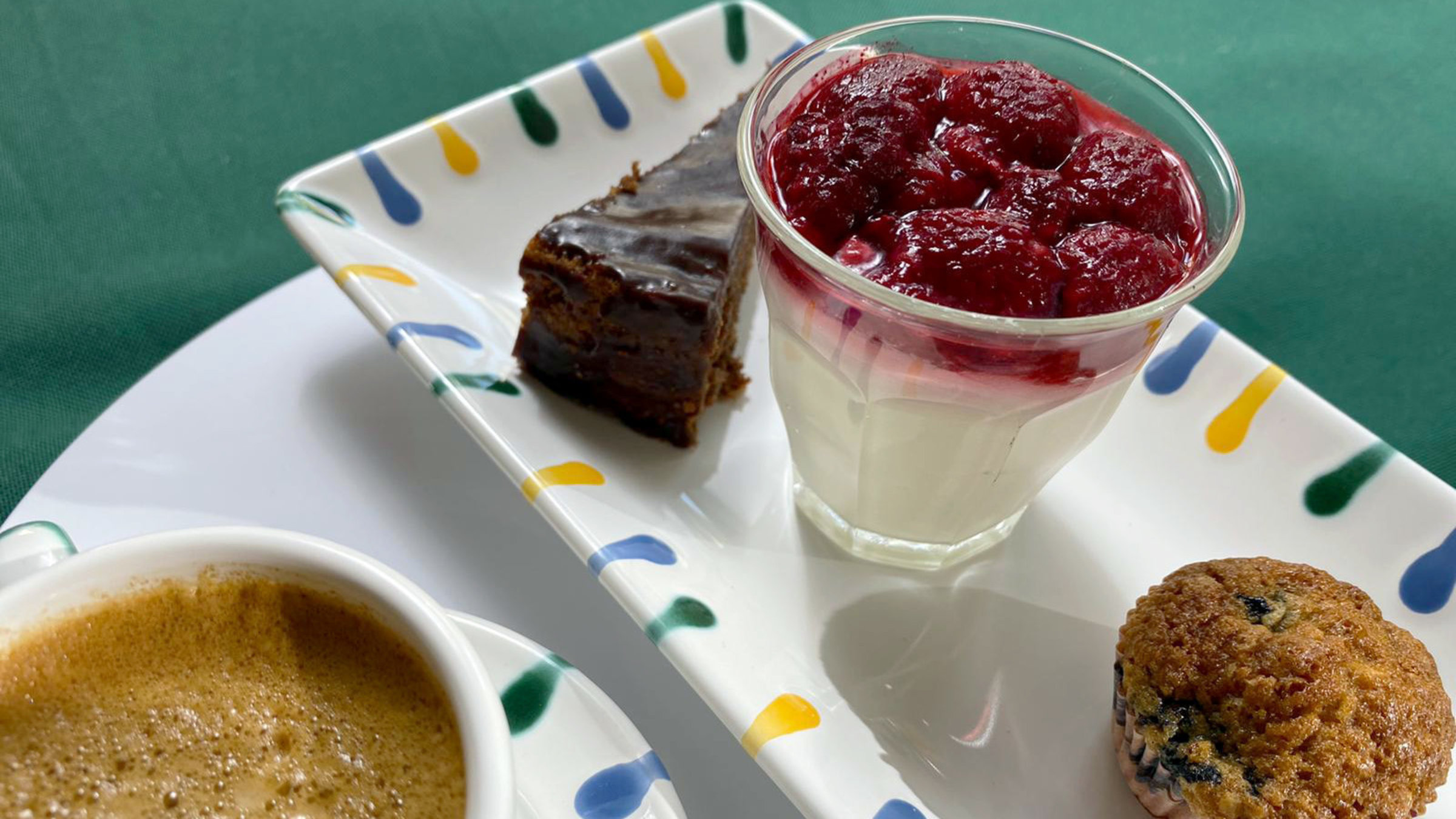 "Kochen mit dem Biogärtner Karl Ploberger": Joghurtcreme mit Himbeermousse und Heidelbeermuffins.