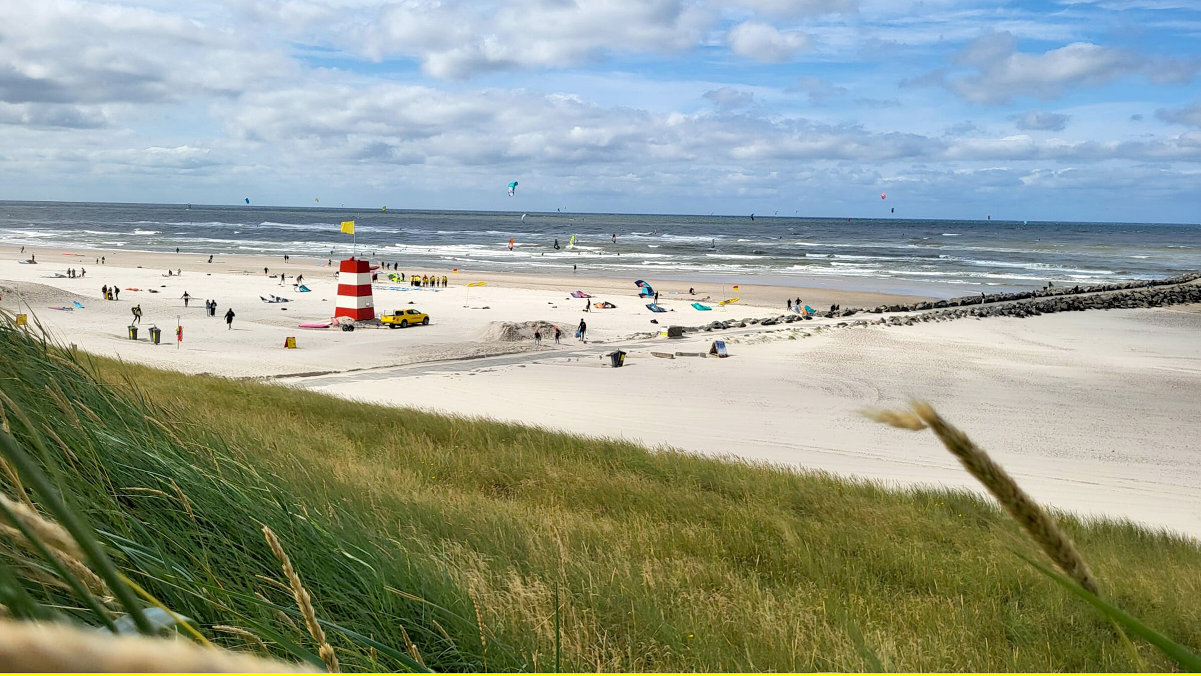 "Sommer in Hvide Sande": Der West-Strand in Hvide Sande.
