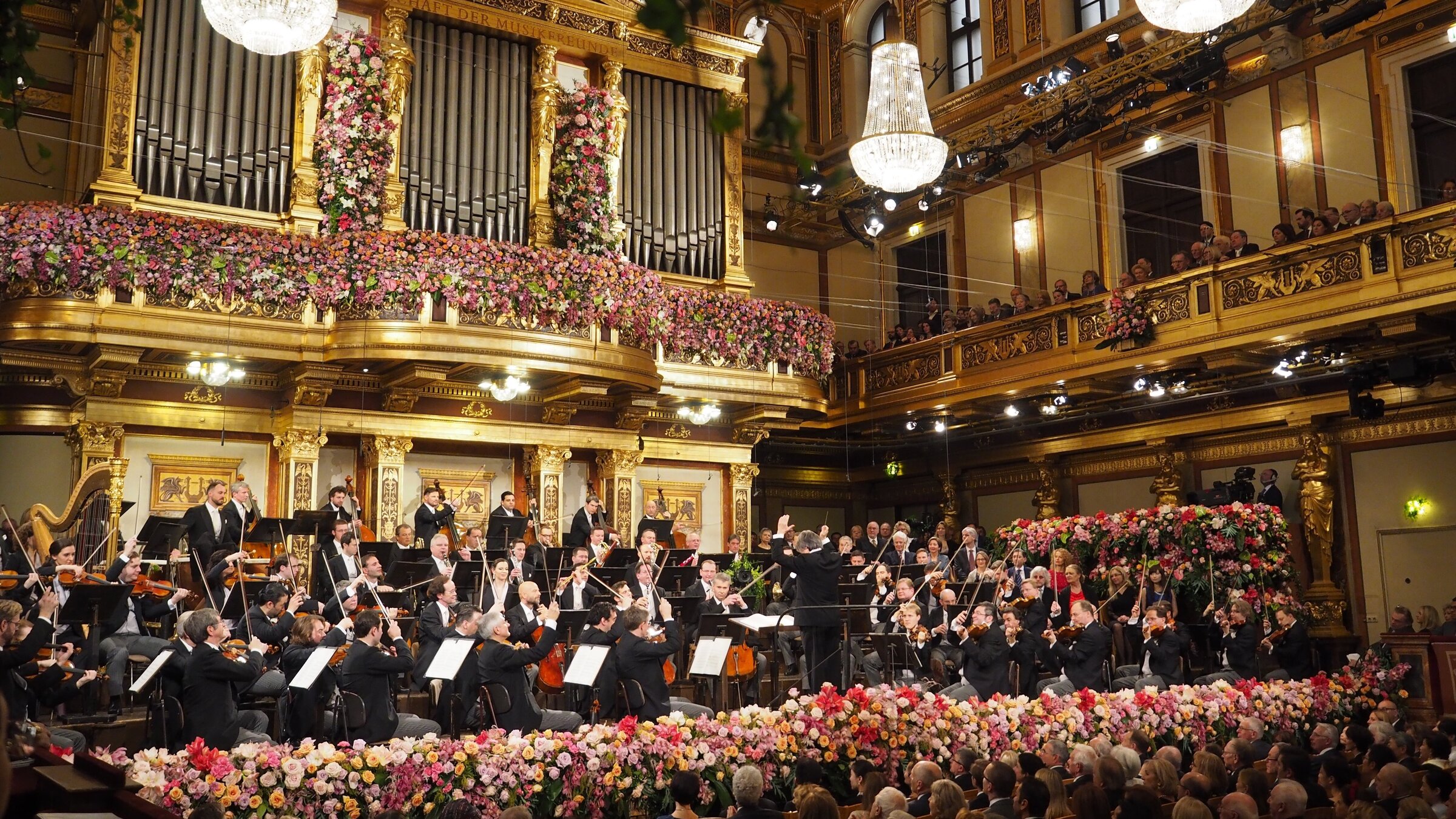 "Neujahrskonzert der Wiener Philharmoniker 2025": Neujahrskonzert der Wiener Philharmoniker, aus dem Goldenen Saal des Musikvereins.