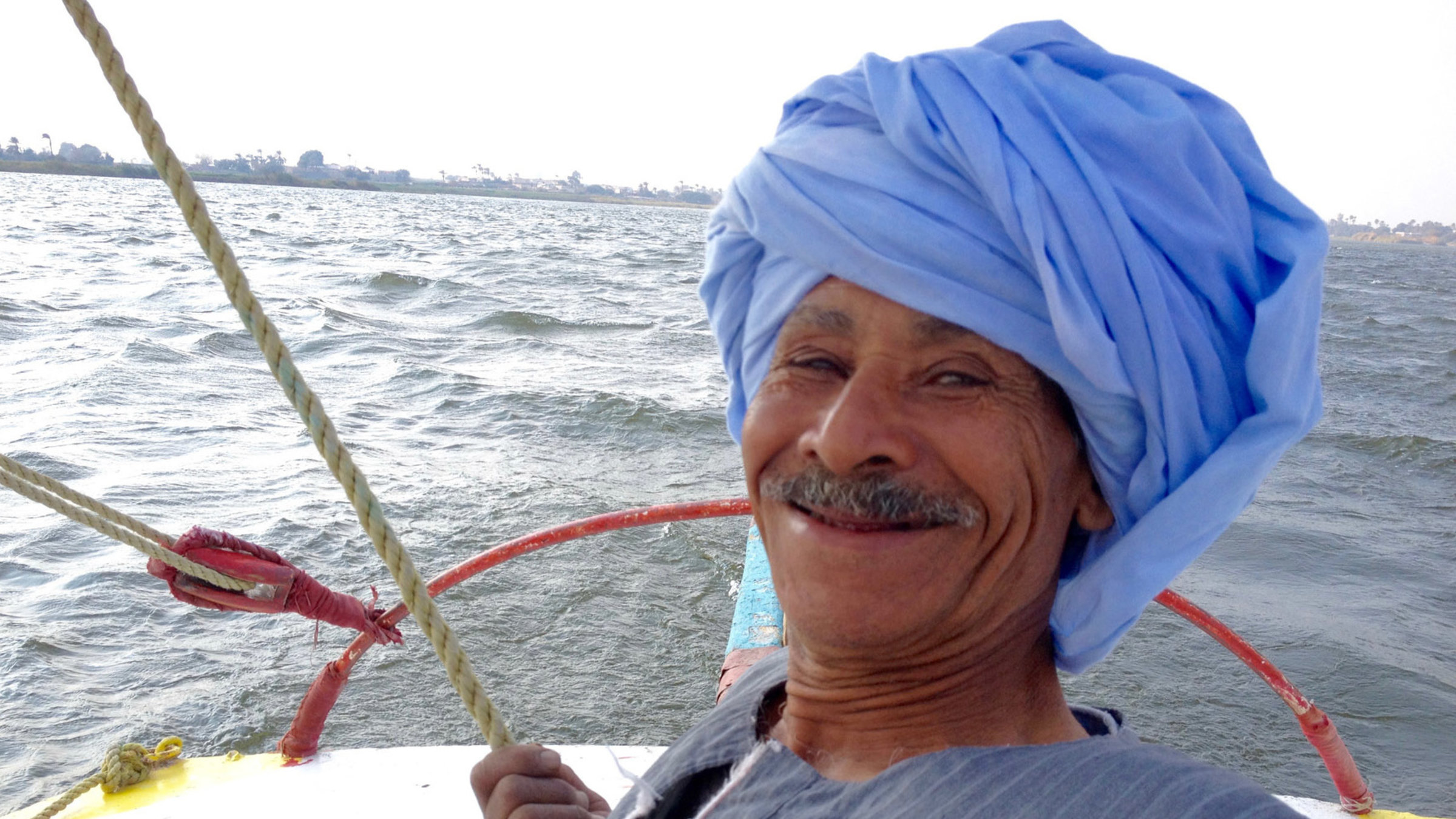 "An den Ufern des Nil - Zwischen Luxor und Wüste": Flussschiffer und Dichter Mamduh Kalaf Ali.