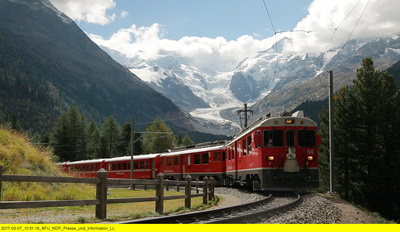 Mit dem Zug durch Graubünden