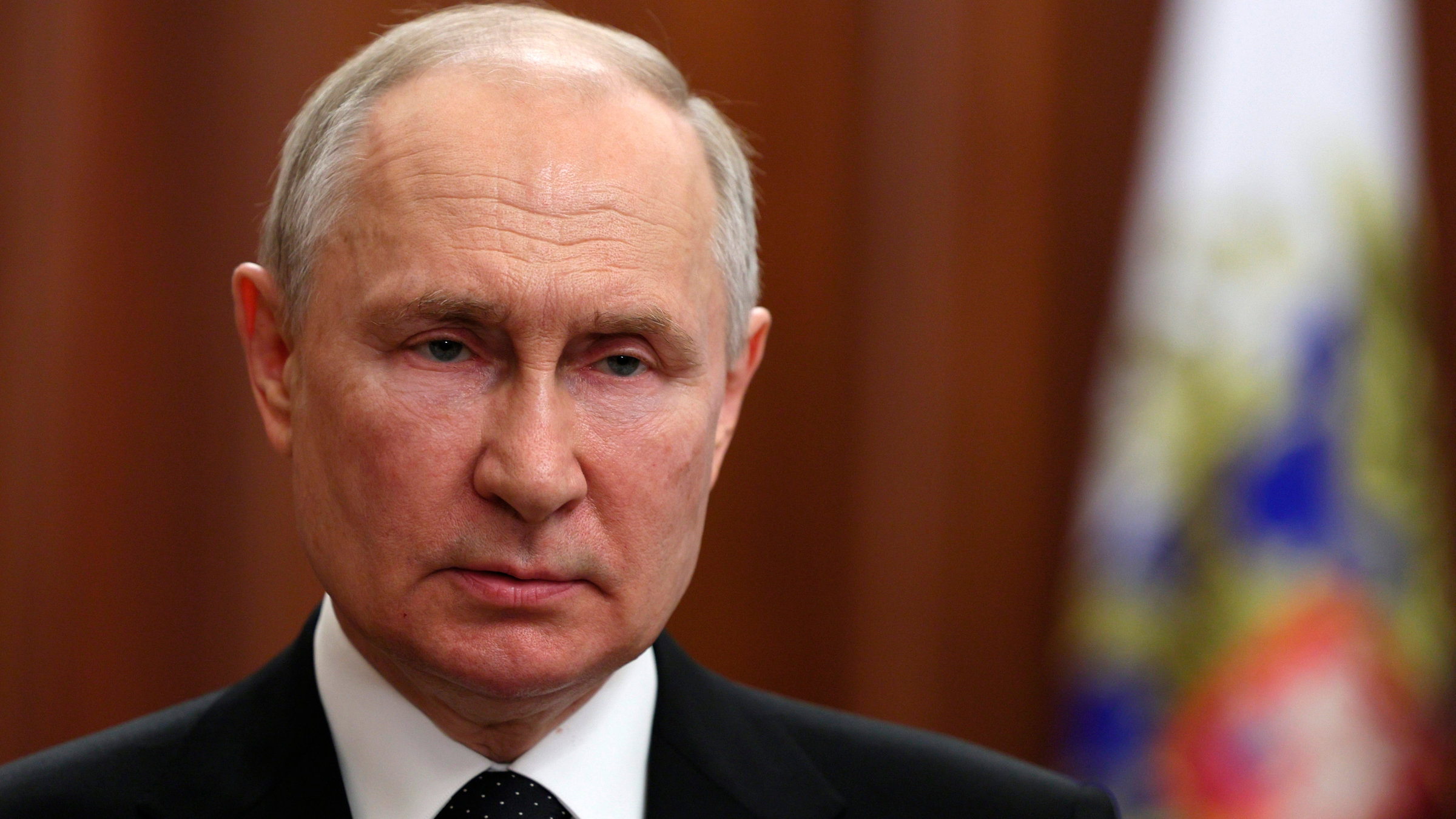 "Terra X History: Putins Helfer - Komplizen des Kremls". Präsident Wladimir Putin bei einer TV-Ansprache.