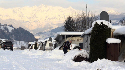 Winteridylle in den österreichischen Alpen