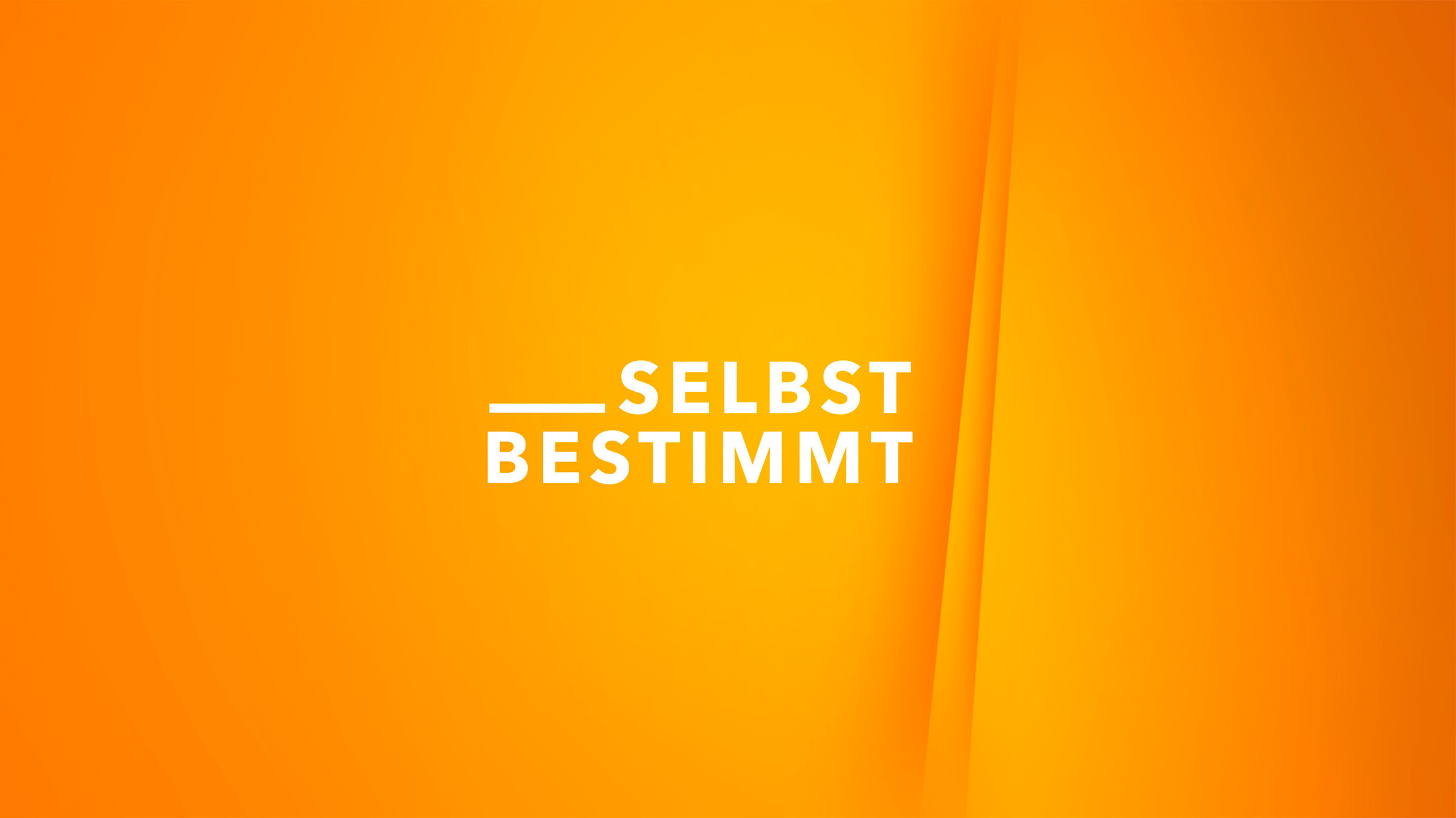 "Selbstbestimmt": Logo
