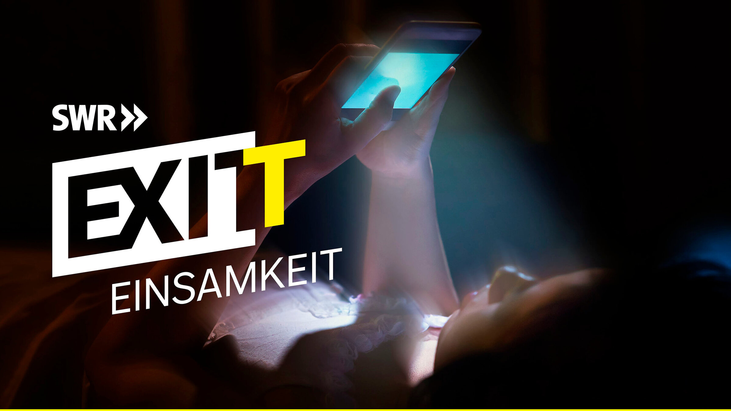 "Exit Einsamkeit (3/3) - Exit Einsamkeit": Keyvisual mit dem Schriftzug "Exit Einsamkeit".