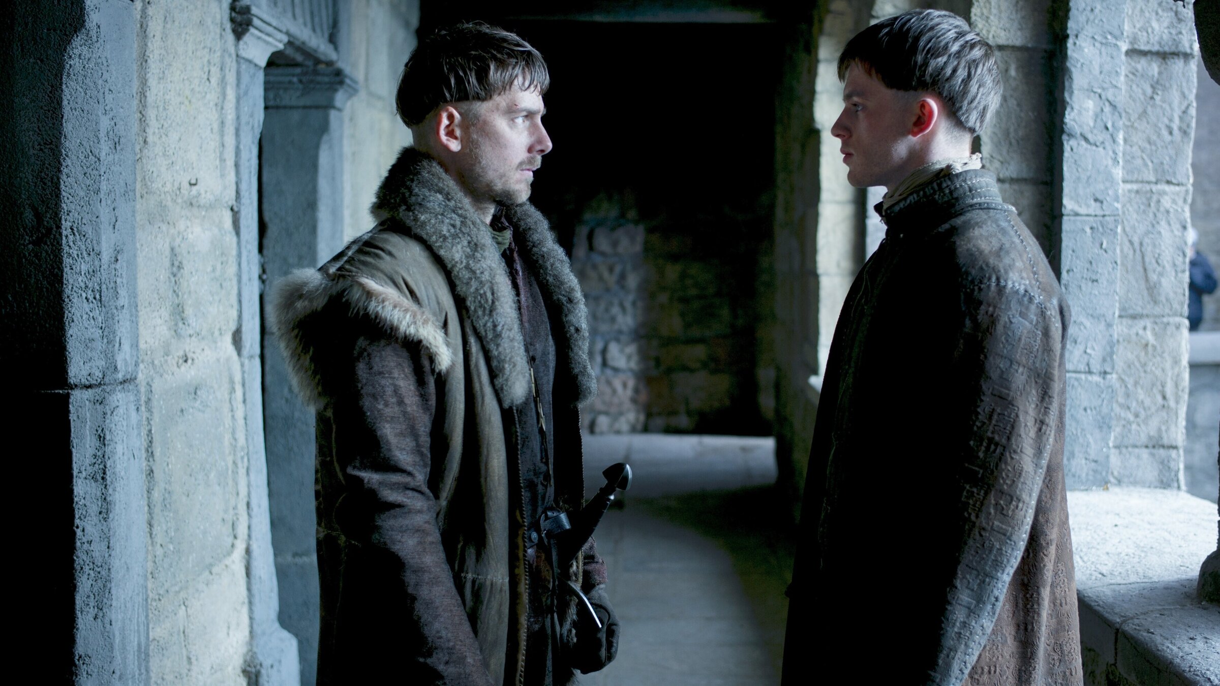 "Maximilian - Das Spiel von Macht und Liebe (1/3)": Stefan Pohl (Wolf von Polheim), Jannis Niewöhner (Maximilian).