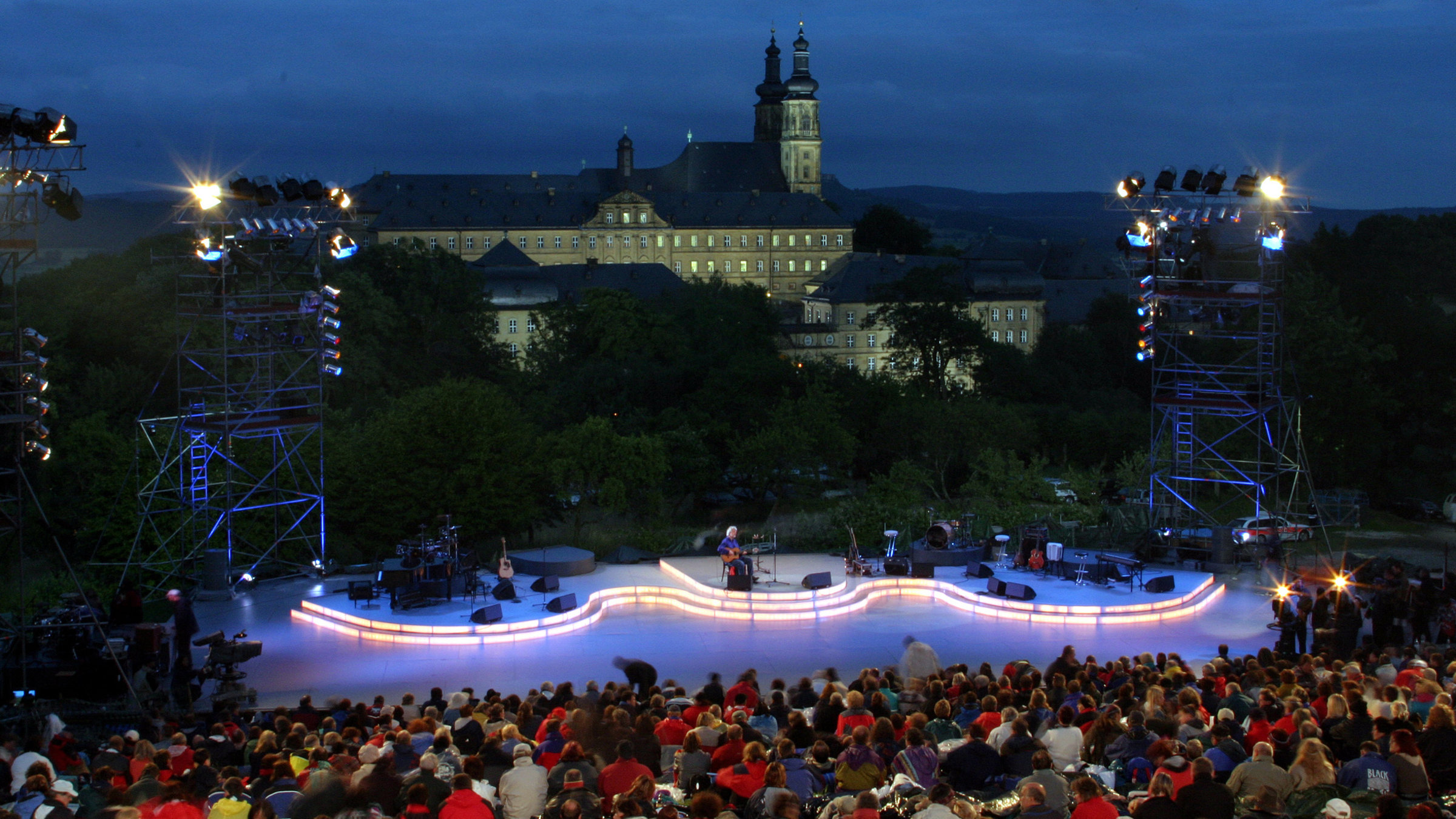 "Lieder auf Banz": Blick auf die Bühne.