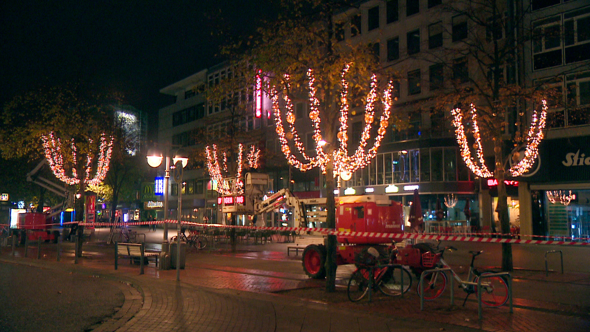 "Advent im Norden": Beleuchtung in der Fußgängerzone Hannover.