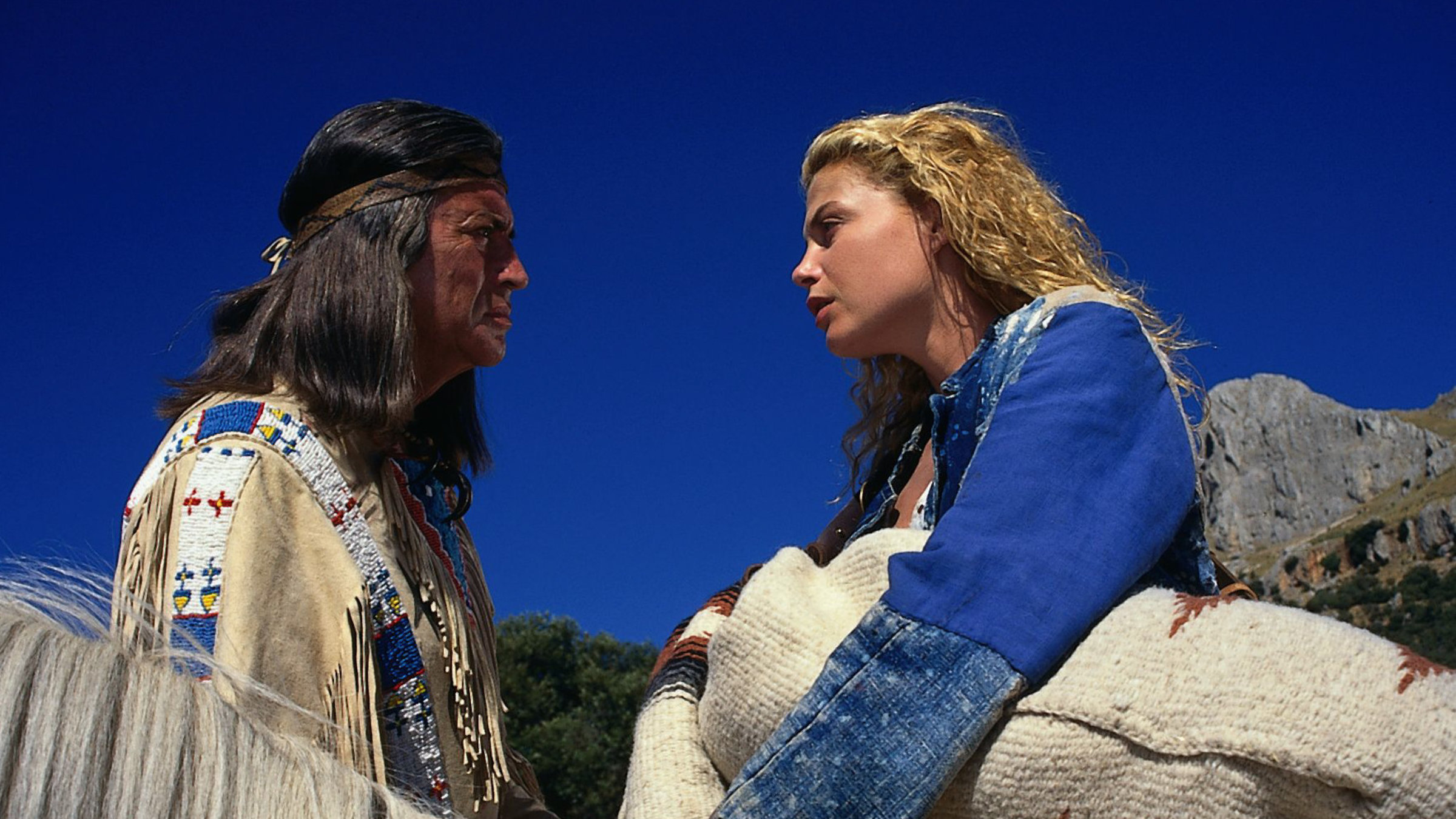 "Winnetous Rückkehr": Die Wege von Winnetou (Pierre Brice) und Mary (Candice Daly) trennen sich.