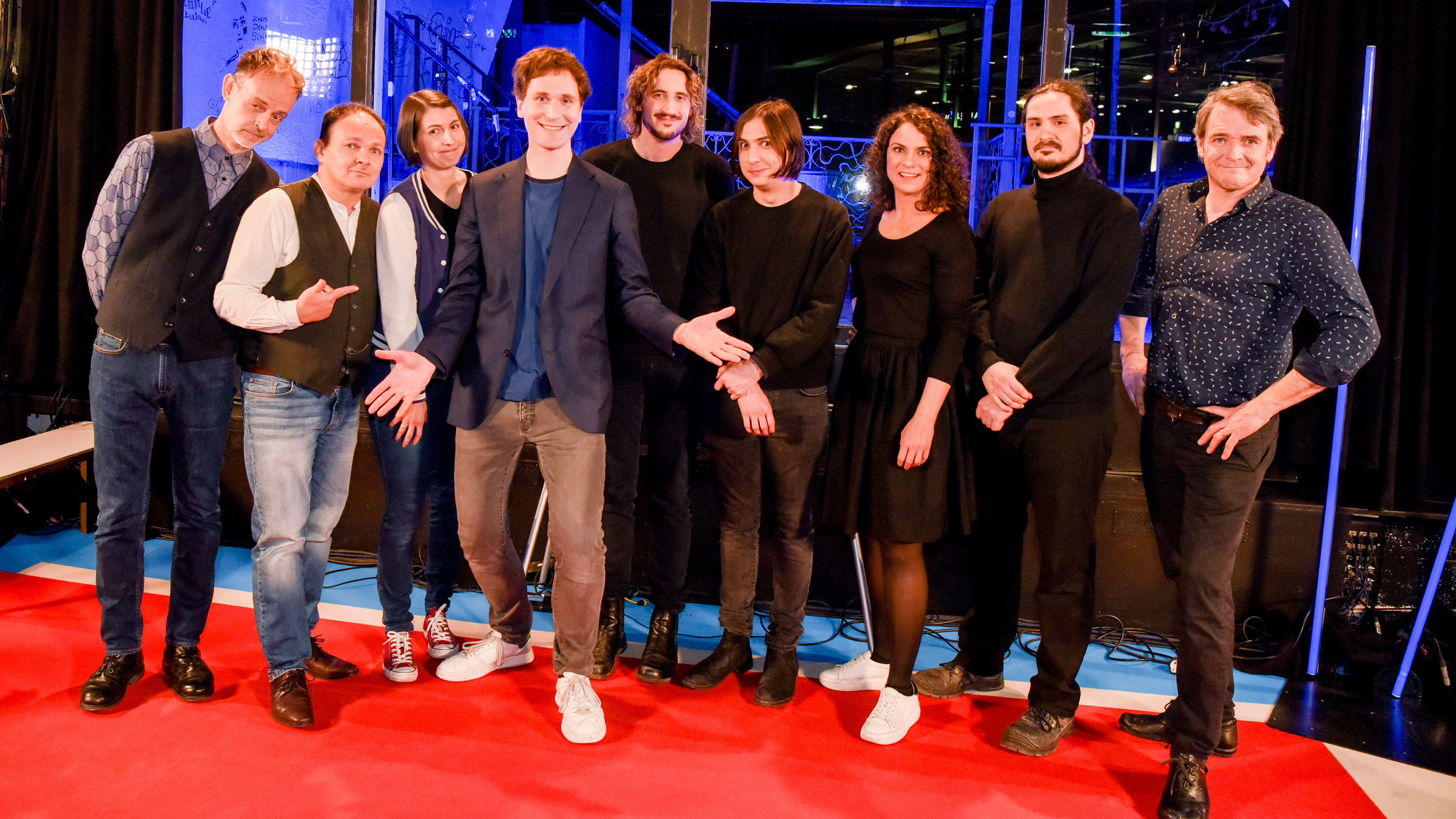 "Pratersterne (1/2) - Mit BlöZinger, Chrissi Buchmasser, Antonia Stabinger, ...": (v.li.): BlöZinger, Chrissi Buchmasser, Hosea Ratschiller, Das Magische Auge, Christof Spörk.