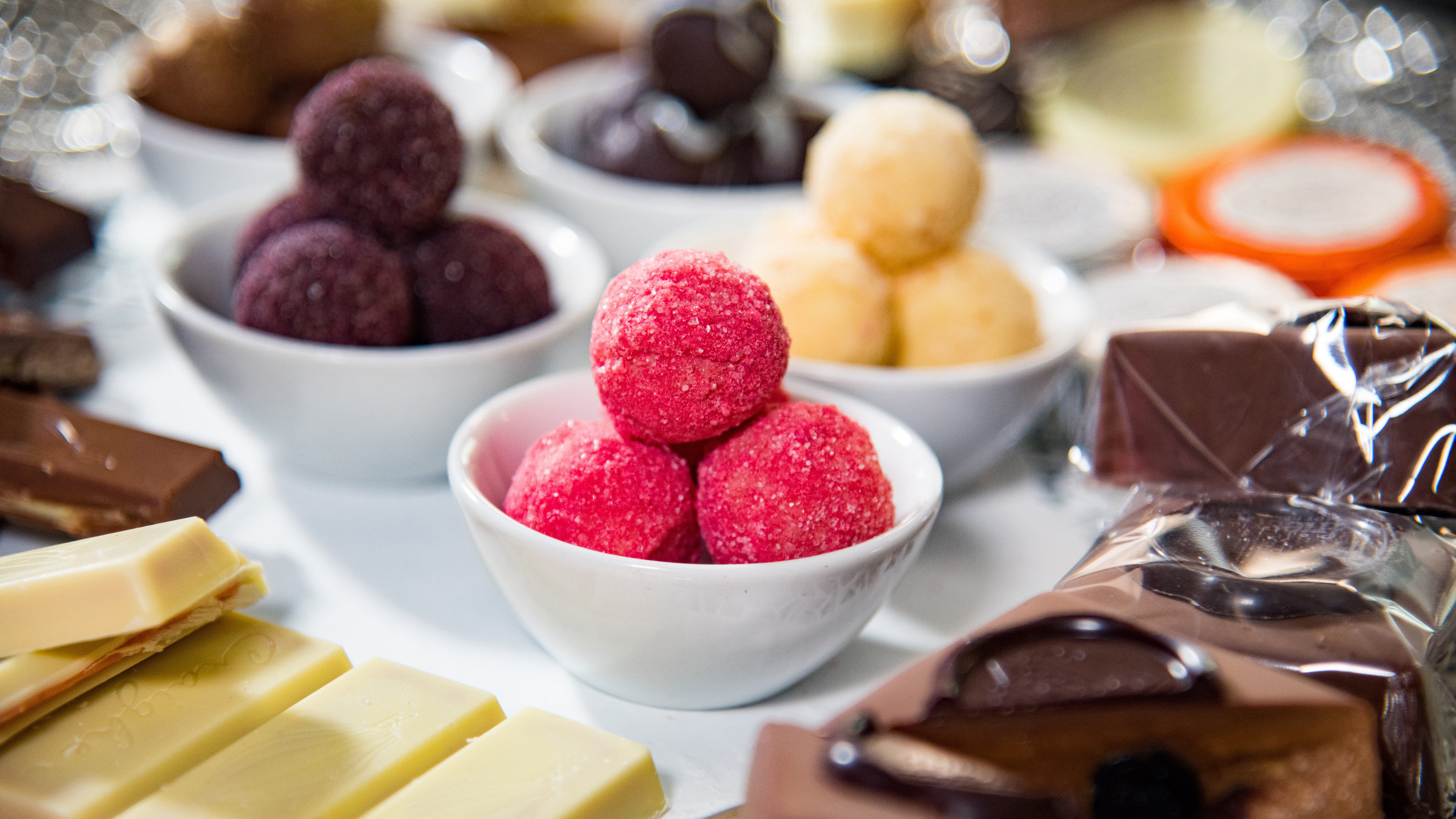 "Träume aus Schokolade": Schoko- und Pralinengedeck