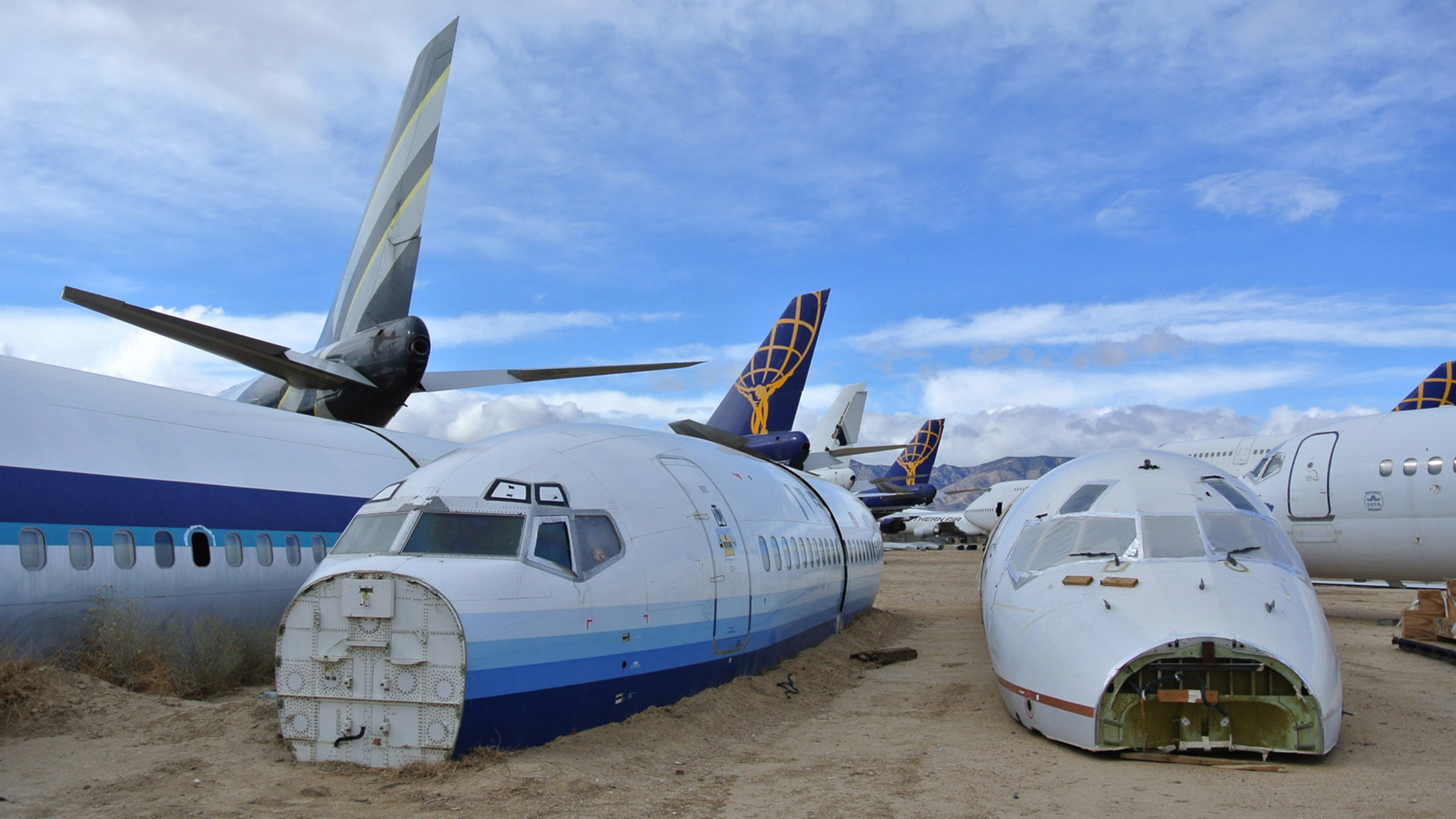 "Amerikas Westküste (5/5) - Südkalifornien": Flugzeugfriedhof Mojave-Wüste.