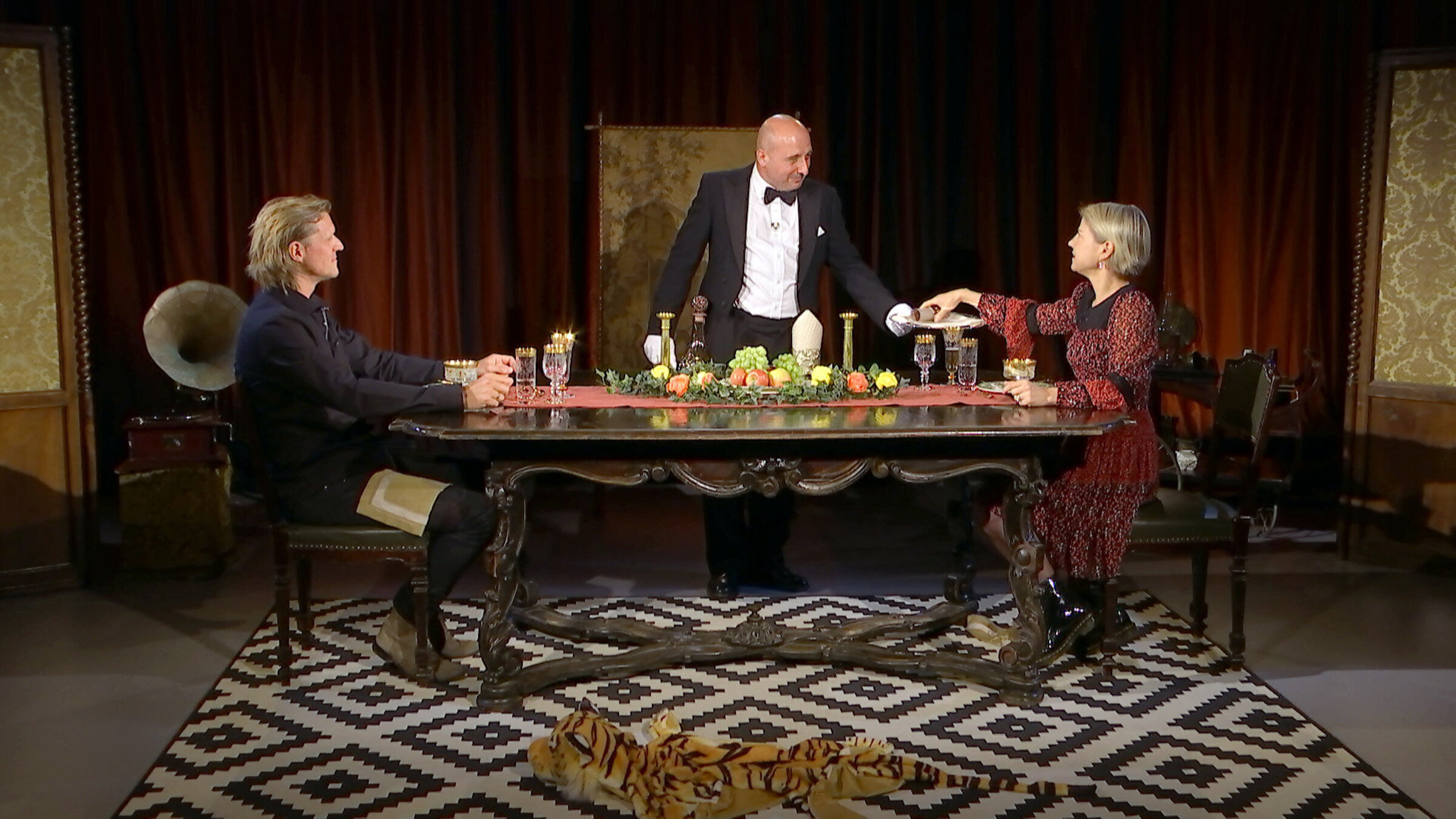 "Dinner für Zwei - Kristina Sprenger & Gery Seidl": Gery Seidl, Christoph Fälbl, Kristina Sprenger.