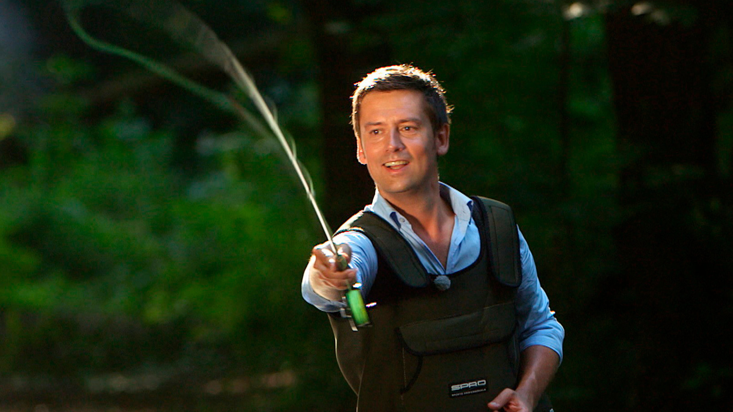 "Abenteuer Harz": Sascha Hingst beim Fliegenfischen