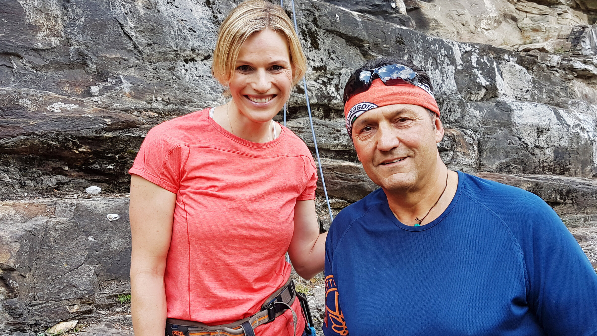 "Mein Gasteinertal mit Marlies Raich": Marlies Raich mit Bergführer