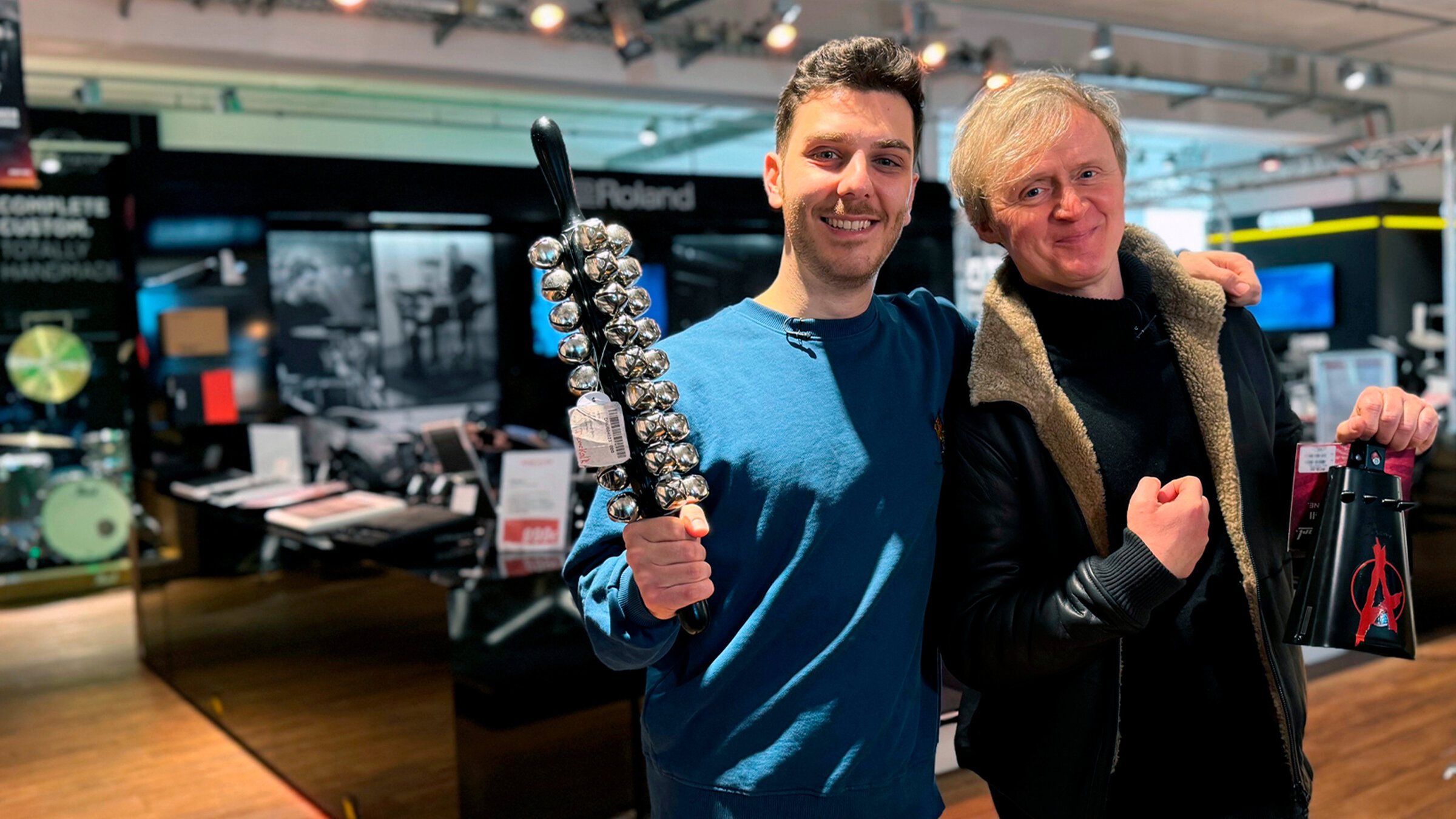 "Kurzstrecke mit Pierre M. Krause - arkan Bagci entwickelt Podcast mit Krause": Tarkan Bagci (li.) und  Pierre M. Krause.