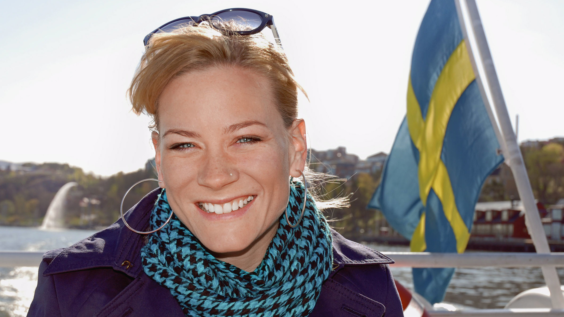 "unterwegs - Schweden": Moderatorin Andrea Jansen in Schweden.