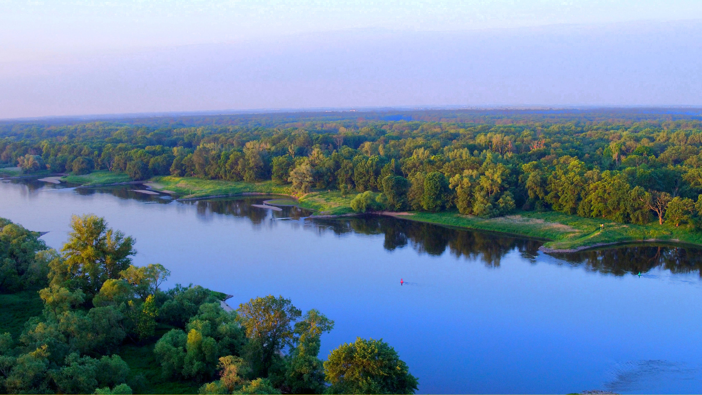 "Unsere Wälder - Die Wasserwälder der Mittelelbe": Panoramablick auf die Wasserwälder der Mittelelbe.