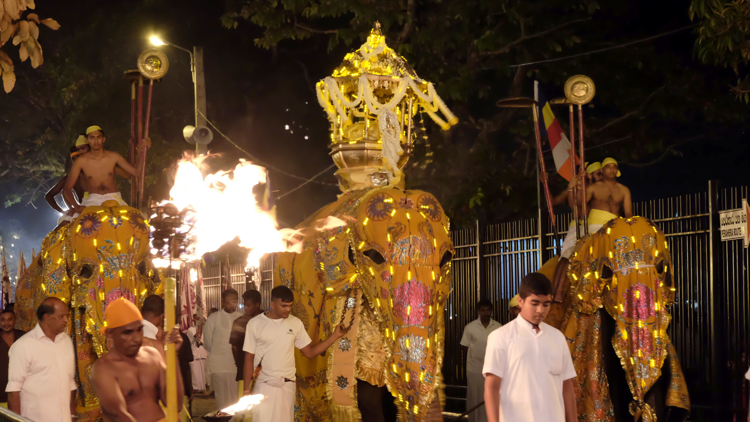 "Kandys Perahera - Elefantenprozession in Sri Lanka" - Impressionen der Prozession