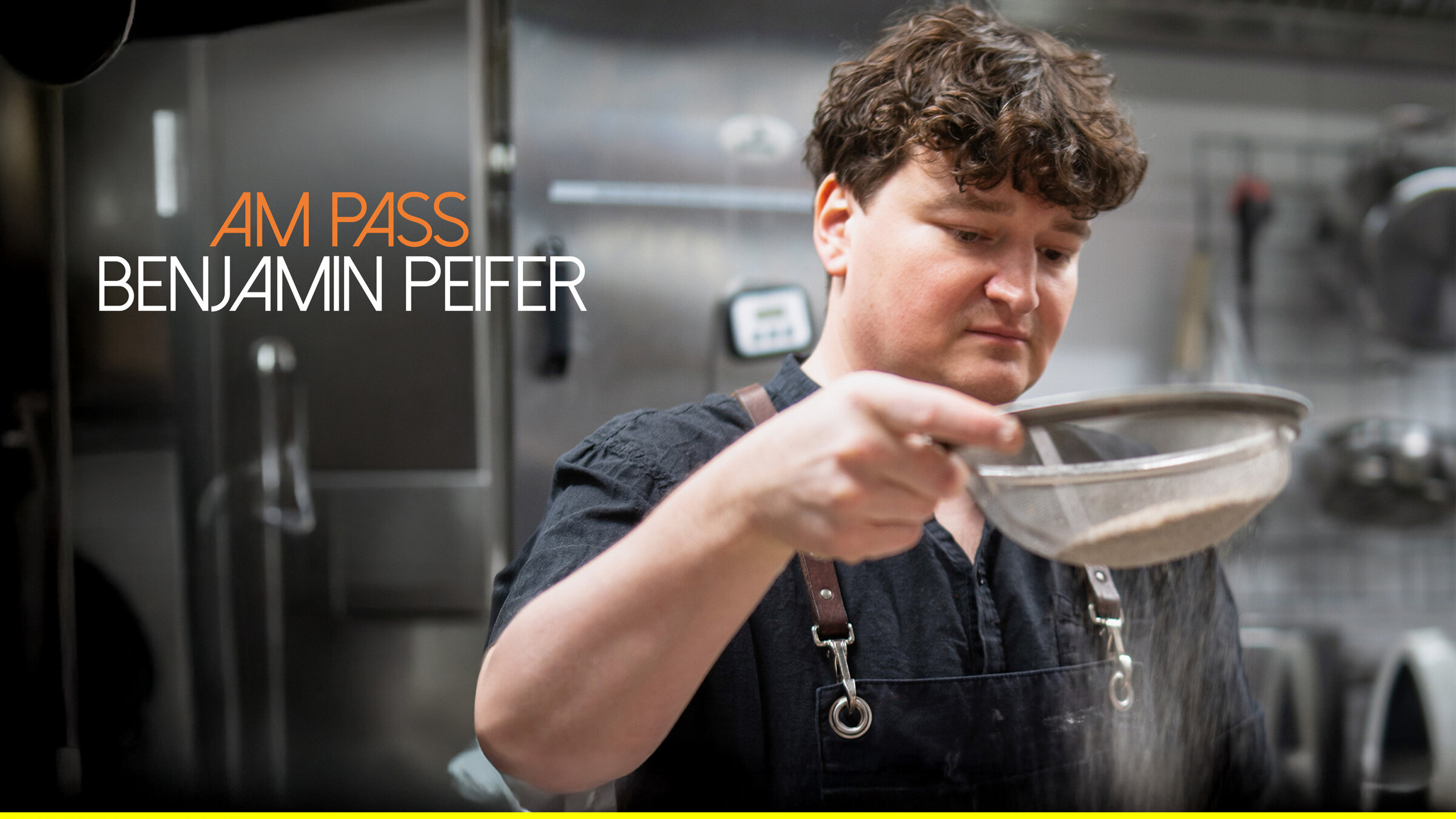 "Am Pass - Geschichten aus der Spitzenküche - Benjamin Peifer, Wachenheim": Benjamin Peifer, Küchenchef im Restaurant Intense, in Wachenheim an der Weinstraße.