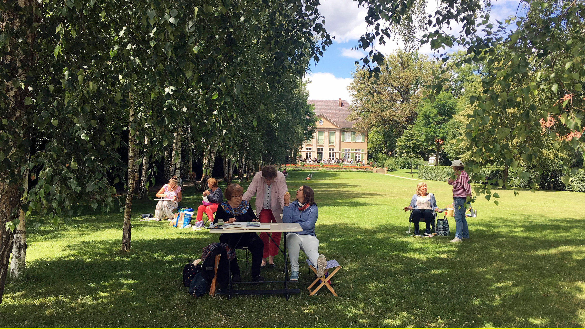 "Max Liebermann": Die Liebermann-Villa am Berliner Wannsee heute: viele Zeichenkurse begeben sich auf die Spuren des Künstlers Max Liebermann.