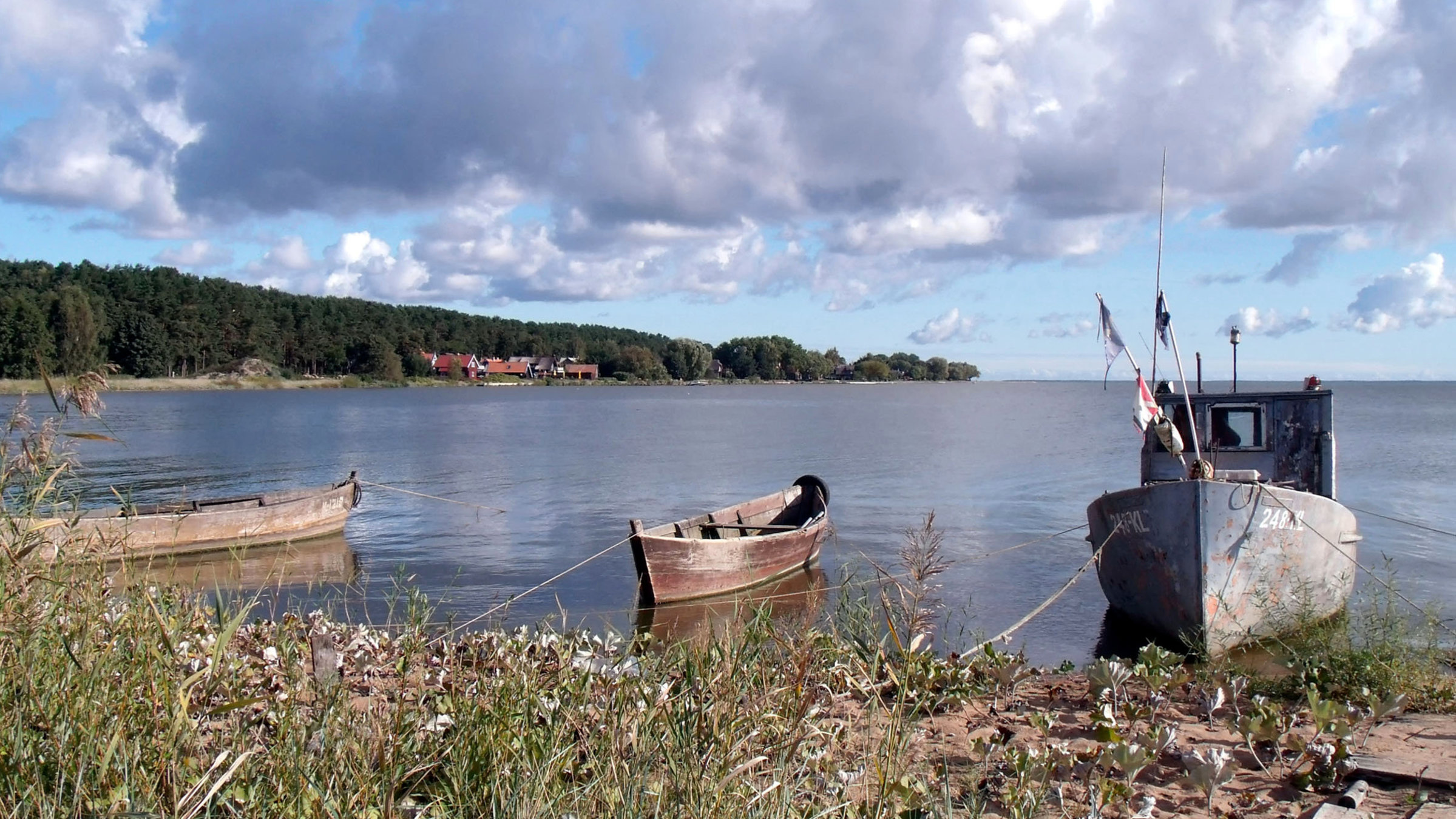 "Eine Reise durchs Memelland": Kurisches Haff in der Nähe von Nida (Nidden).