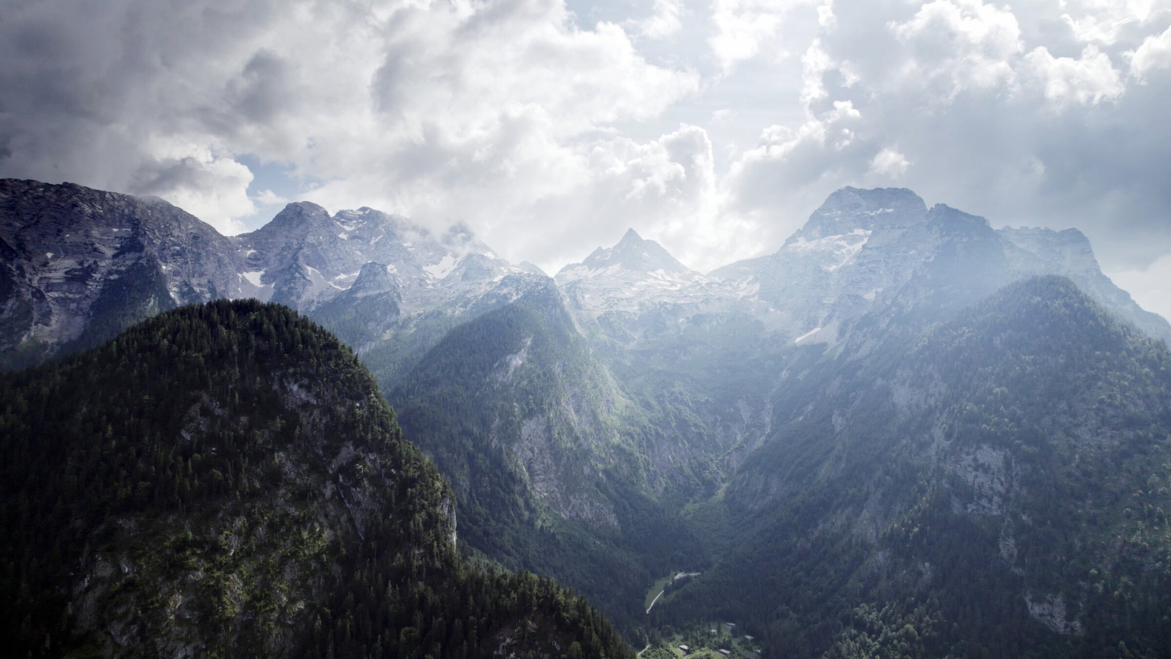 "Im Saalachtal": Berge im Saalachtal.