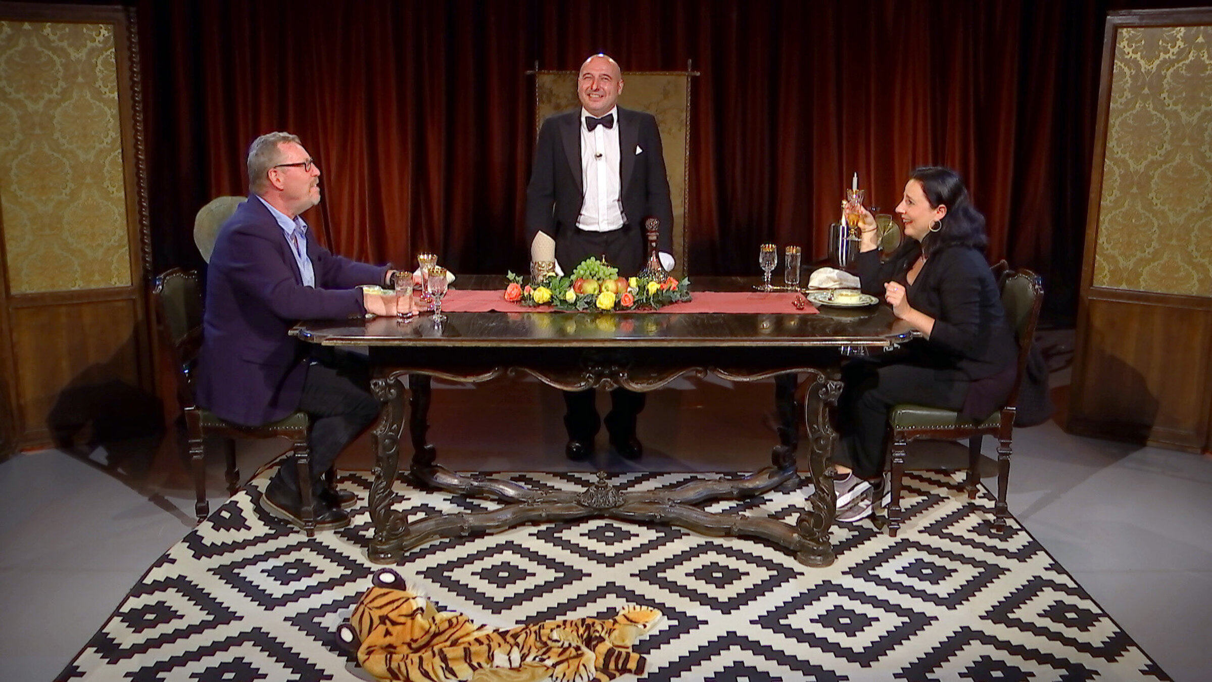 "Dinner für Zwei - Nadja Maleh & Herbert Steinböck": Herbert Steinböck, Christoph Fälbl, Nadja Maleh.