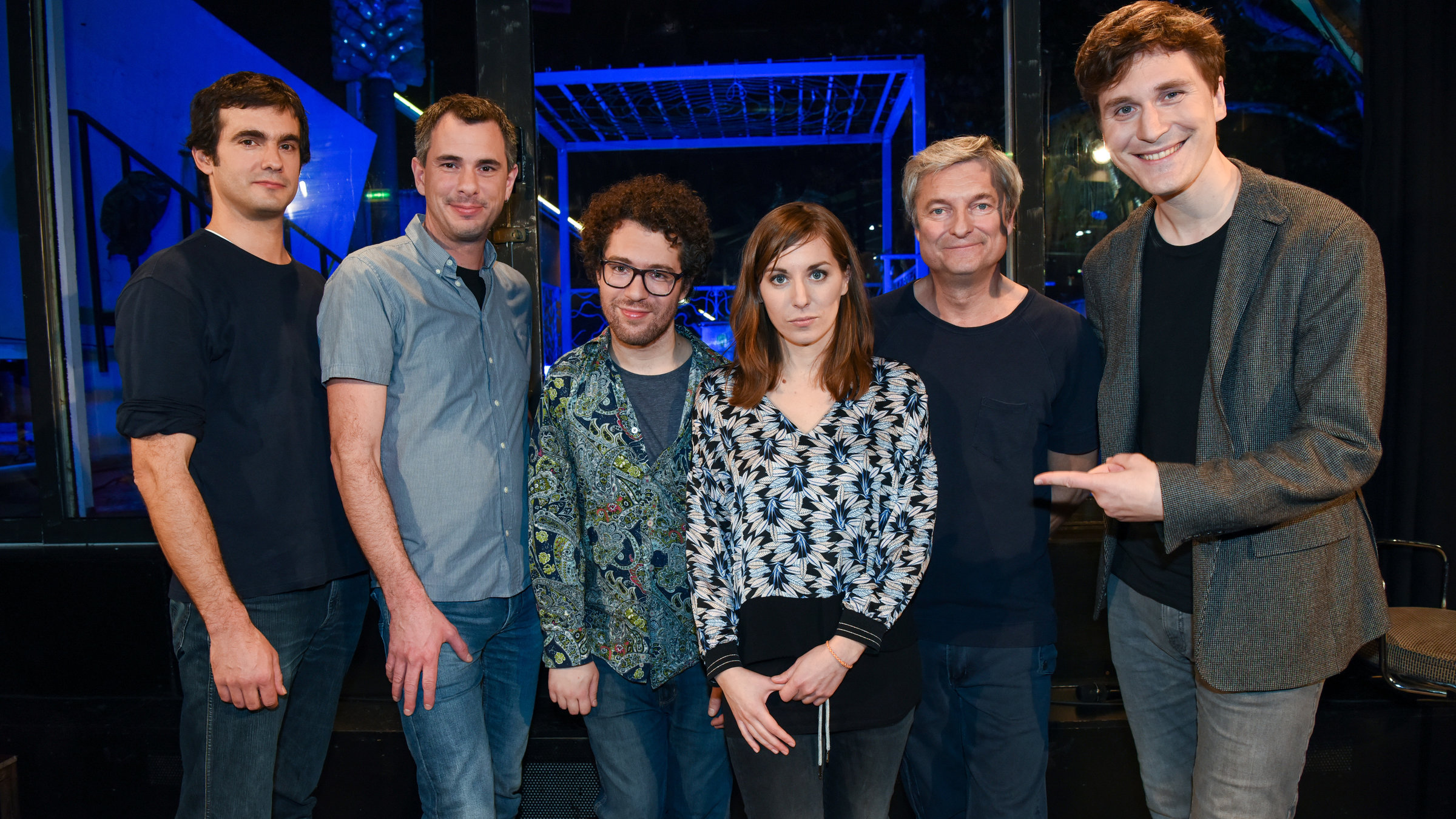 "Pratersterne (6/8)": Christoph & Lollo, David Stockenreitner, Ulla Haidacher, Alfred Dorfer, Hosea Ratschiller.