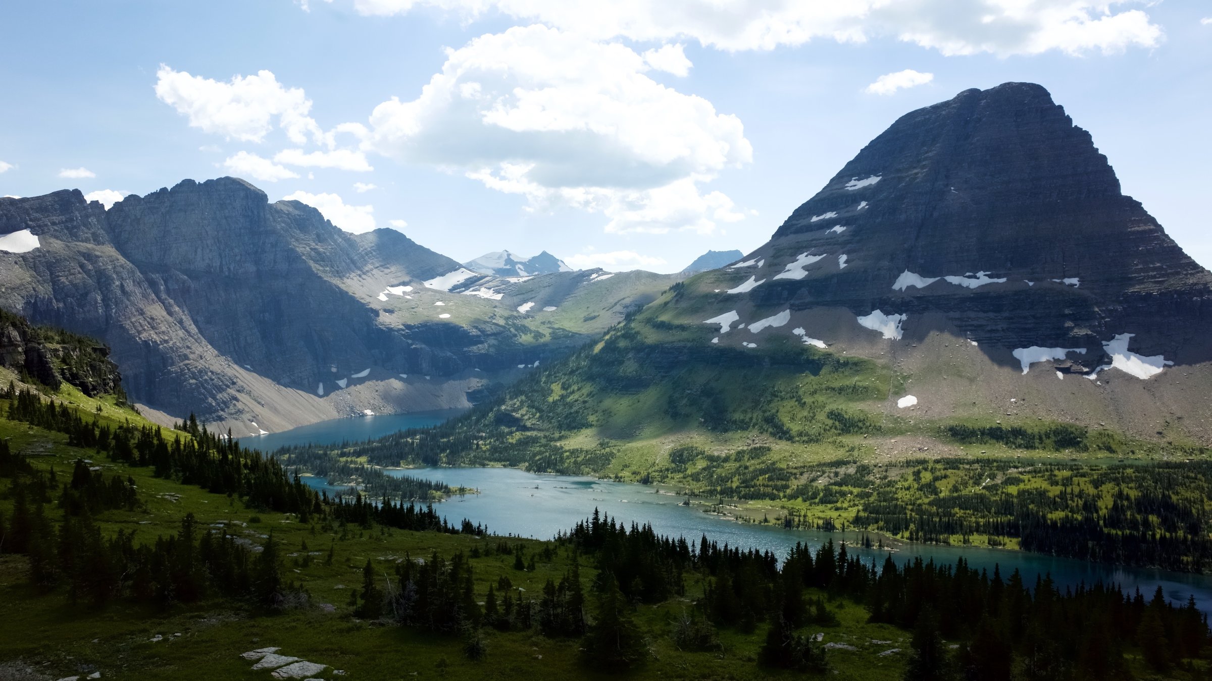 "Im Zauber der Wildnis - Die Krone Nordamerikas: Der Waterton Glacier Friedenspark": Der „Hidden Lake“ im Glacier Friedenspark in Montana.