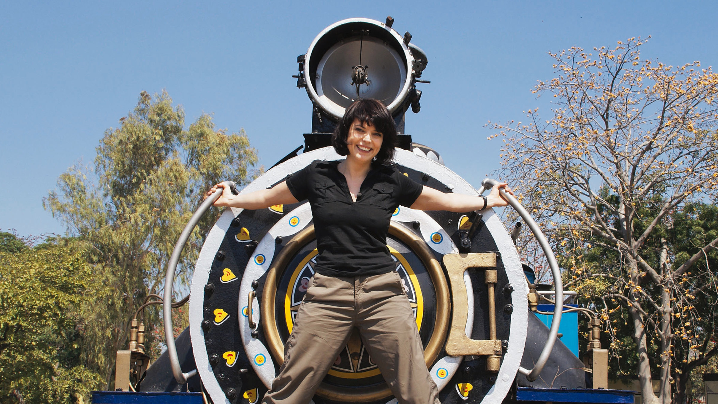 "Fernweh: Zug um Zug": Mona Vetsch im Eisenbahnmuseum in Delhi