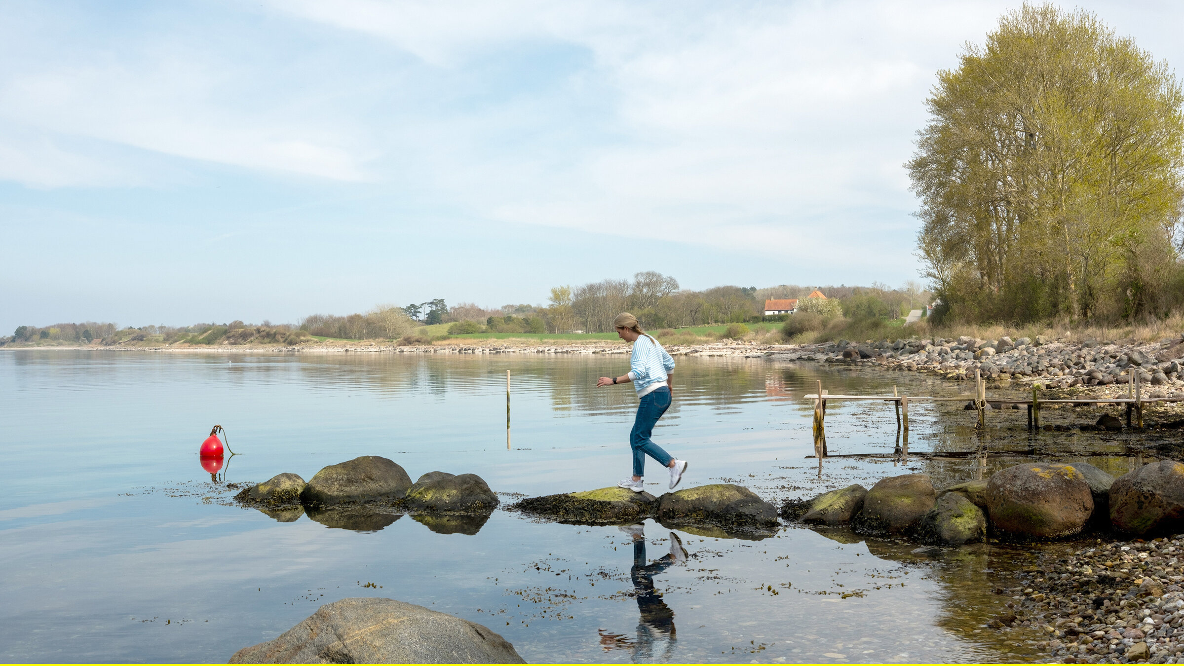 "Inselhopping in Dänemark": Moderatorin Lisa Knittel beim Inselhopping.