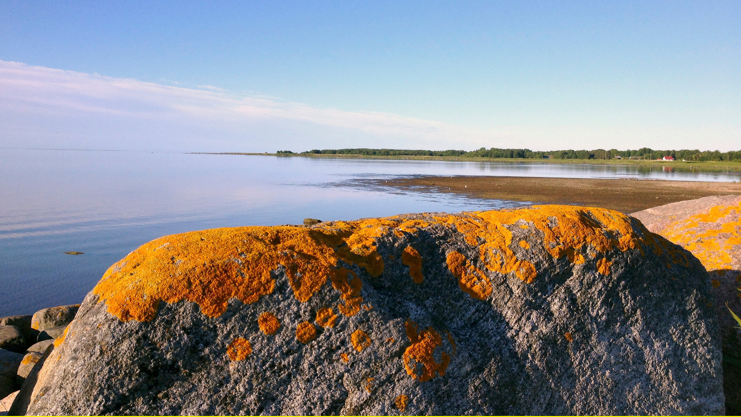 "Ein Jahr auf Kihnu in Estland": Findling auf Kihnu.