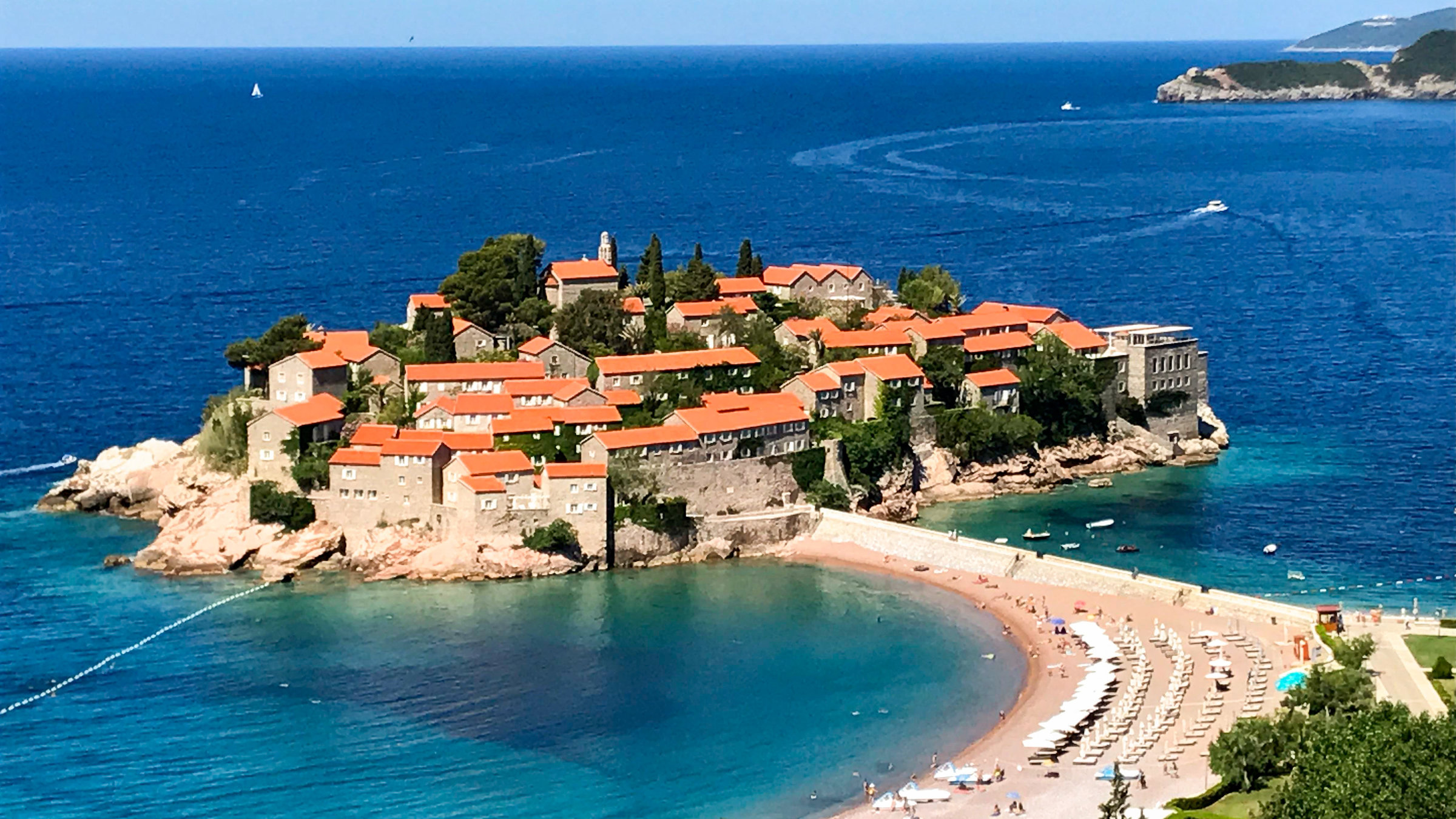 "Der Geschmack Europas - Montenegro": Sveti Stefan.
