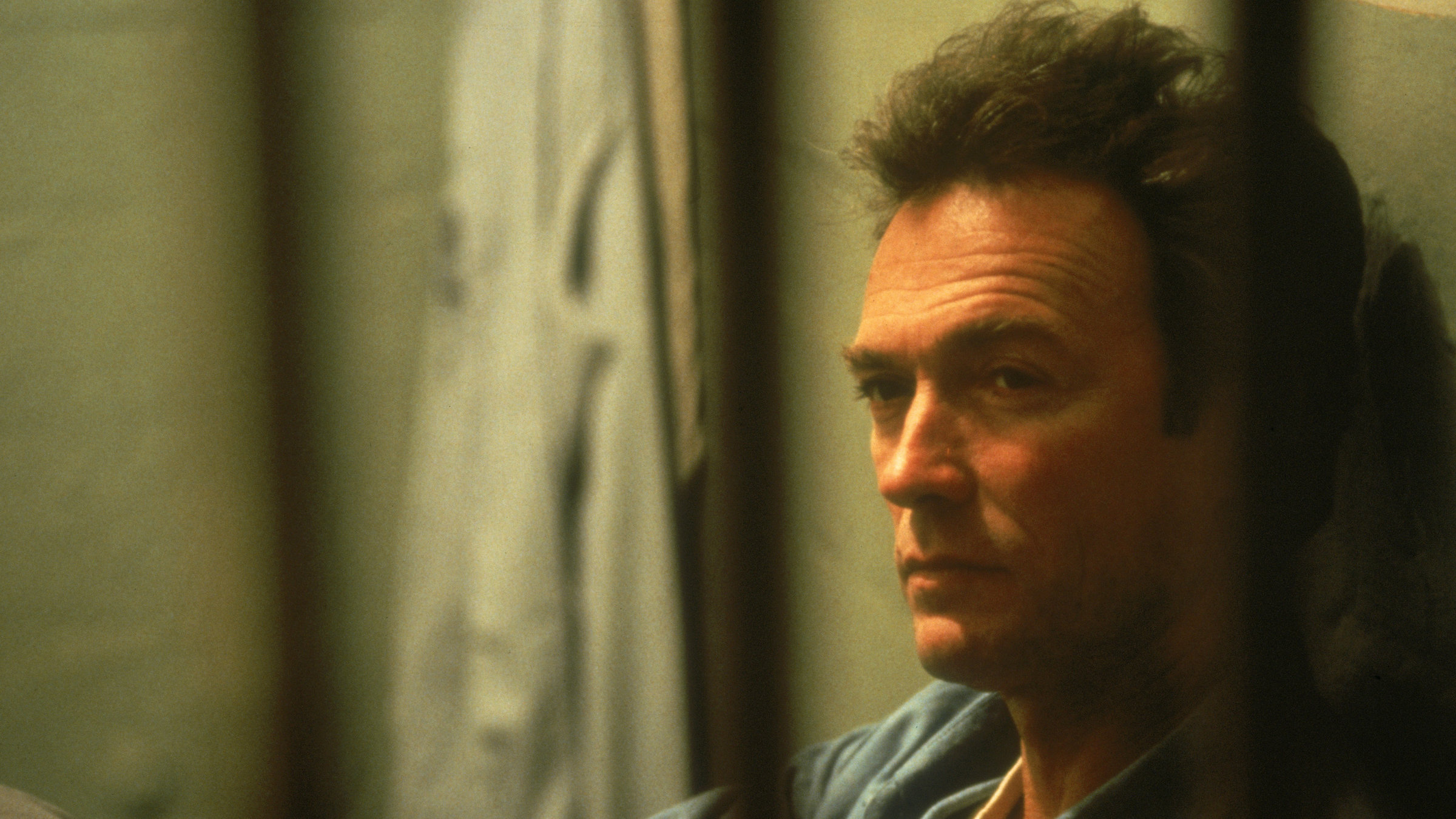 "Flucht von Alcatraz": Frank Morris (Clint Eastwood) in Nahaufnahme.