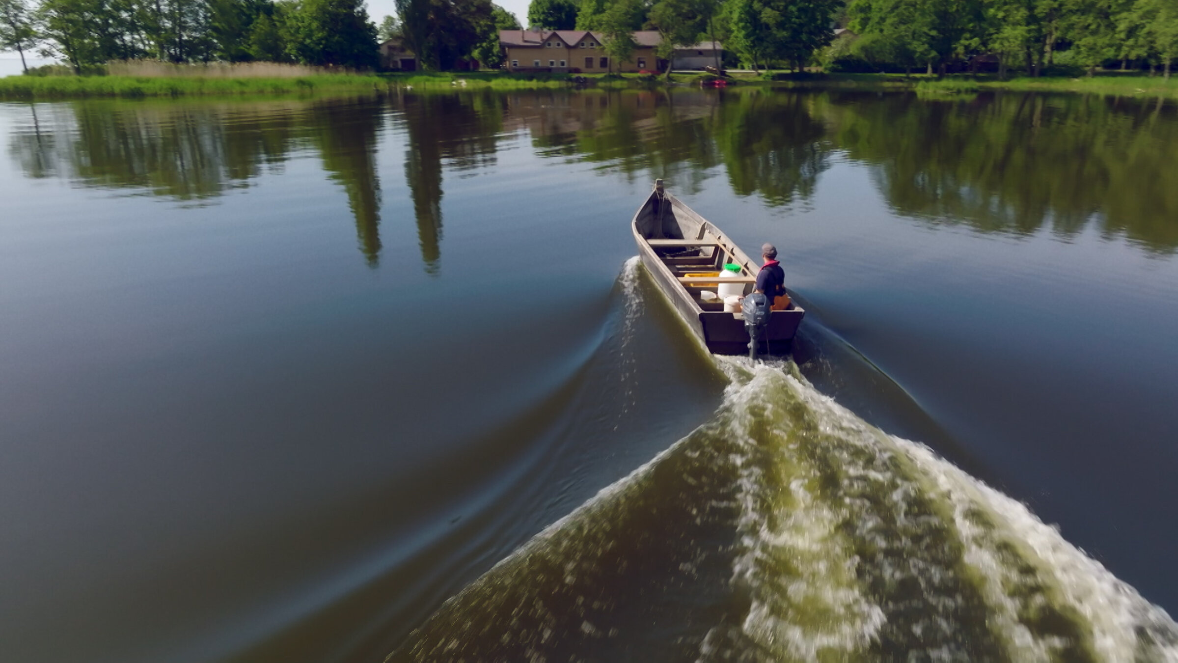 "Nationalparks im Baltikum: Nationalpark Kurische Nehrung": Fischer auf dem Haff.