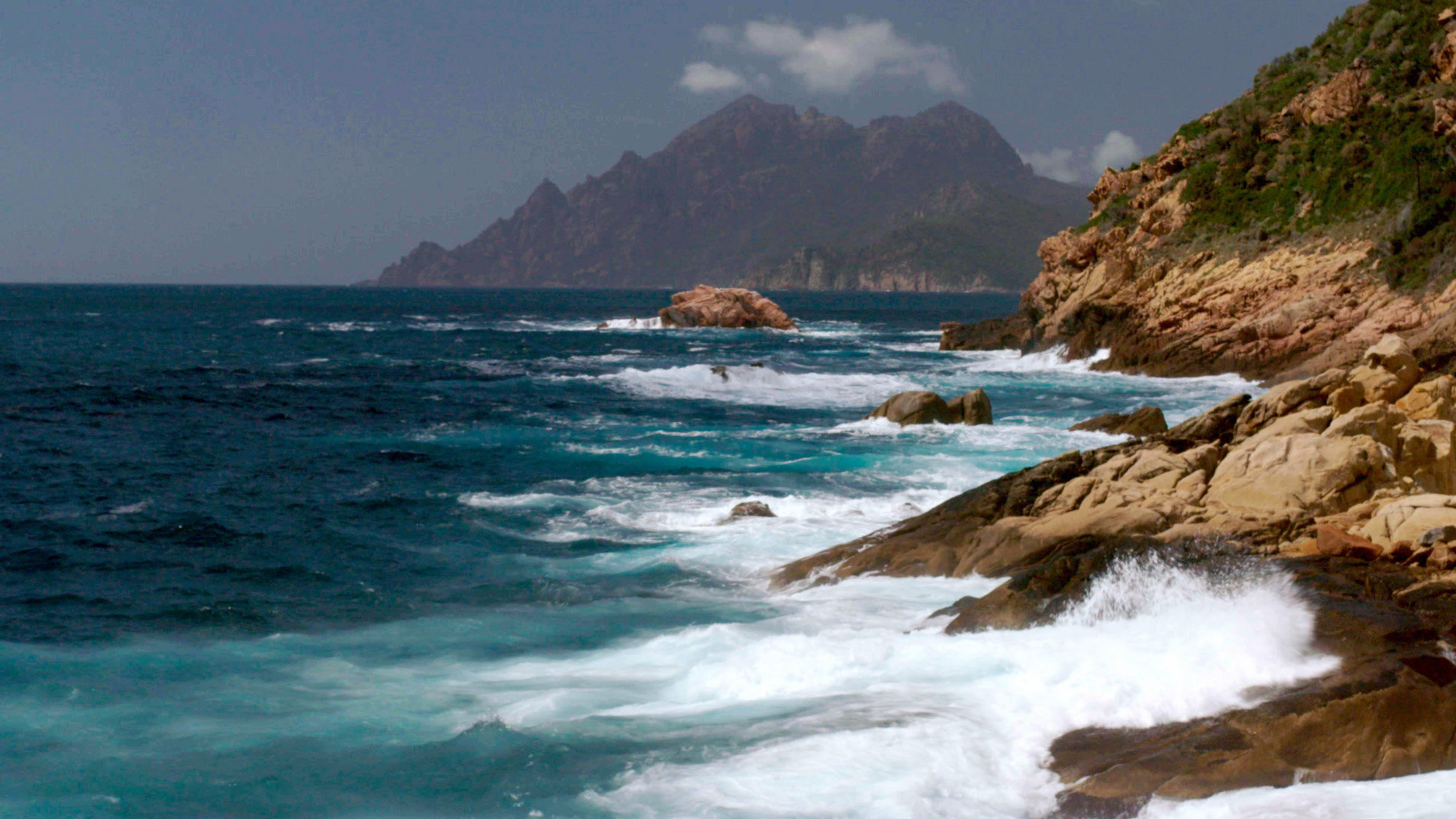 "Unbekanntes Korsika" - La Scandela, Meeresküste.