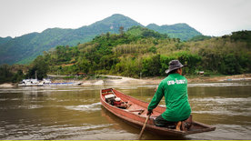 Auf dem Mekong durch Laos