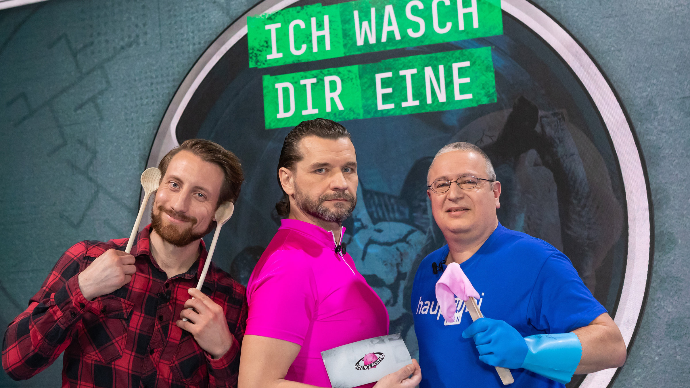"Science Busters - Wer nichts weiß, muss alles glauben - Ich wasch dir eine": Martin Moder (PHD., Molekularbiologe), Martin Puntigam, Associate Prof. Peter Weinberger (Chemiker).