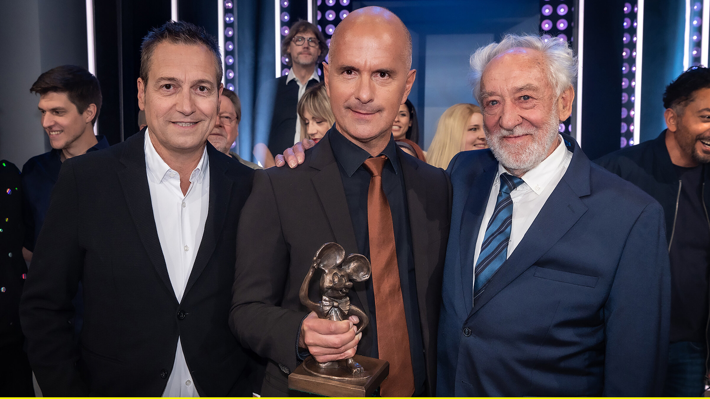 "Das große Kleinkunstfestival":  v.l.n.r.: Dieter Nuhr, Christoph Maria Herbst und Dieter Hallervorden