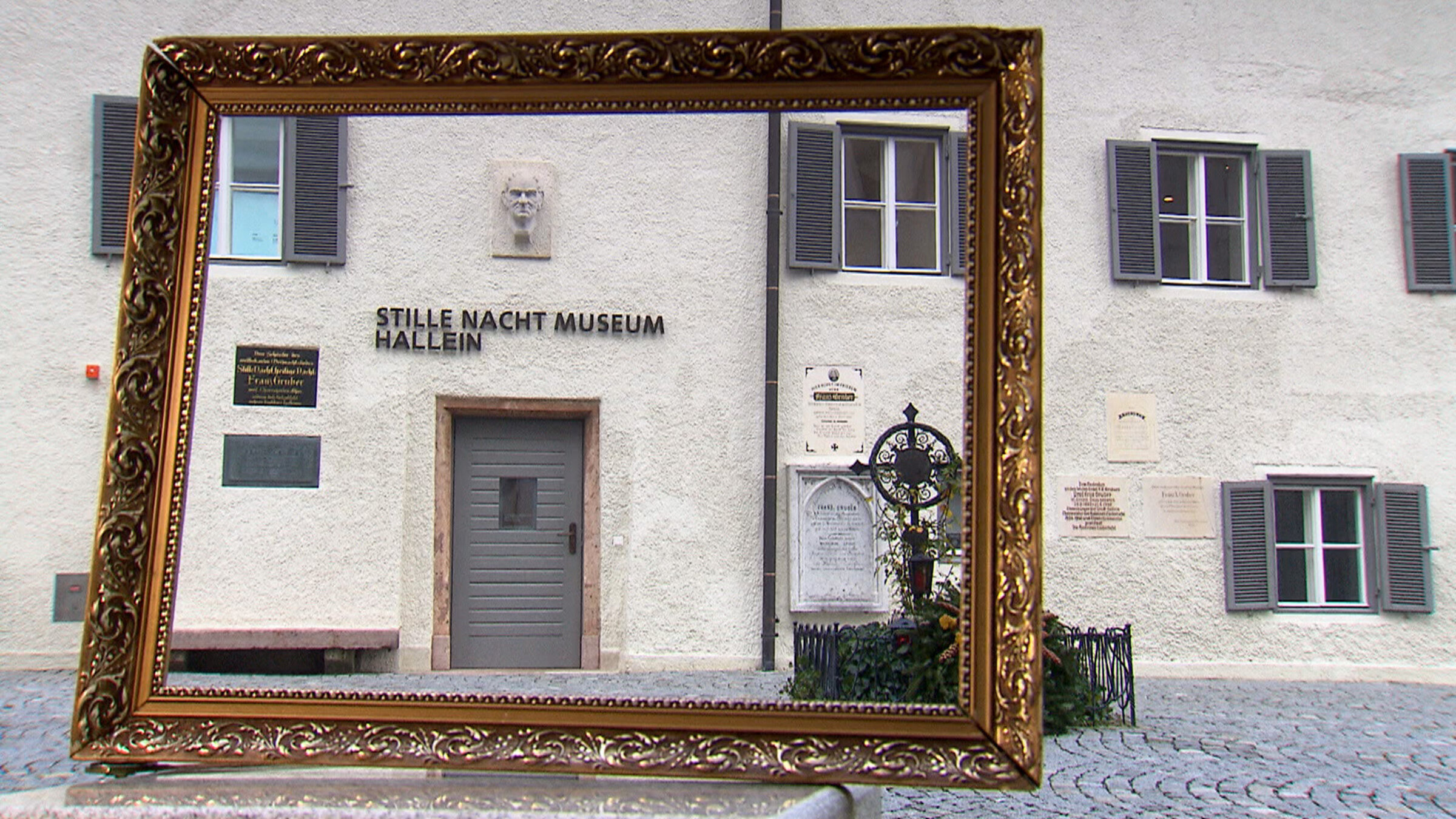 "Das Geheimnis der Stillen Nacht": Der Eingang zum Stille Nacht Museum Hallein.