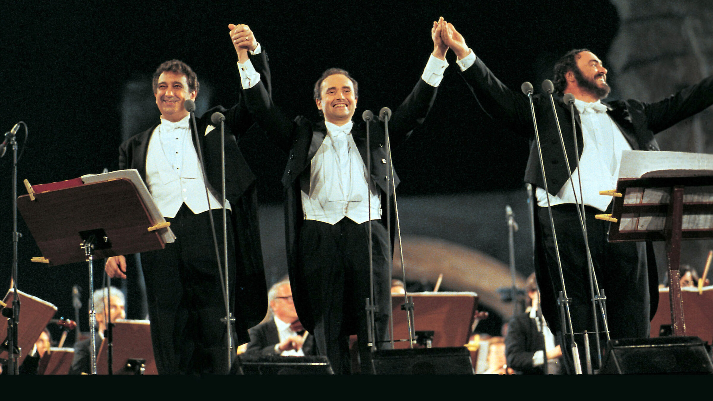 "Die 3 Tenöre - Ihre verschollenen Konzerte": Plácido Domingo, José Carreras, Luciano Pavarotti.