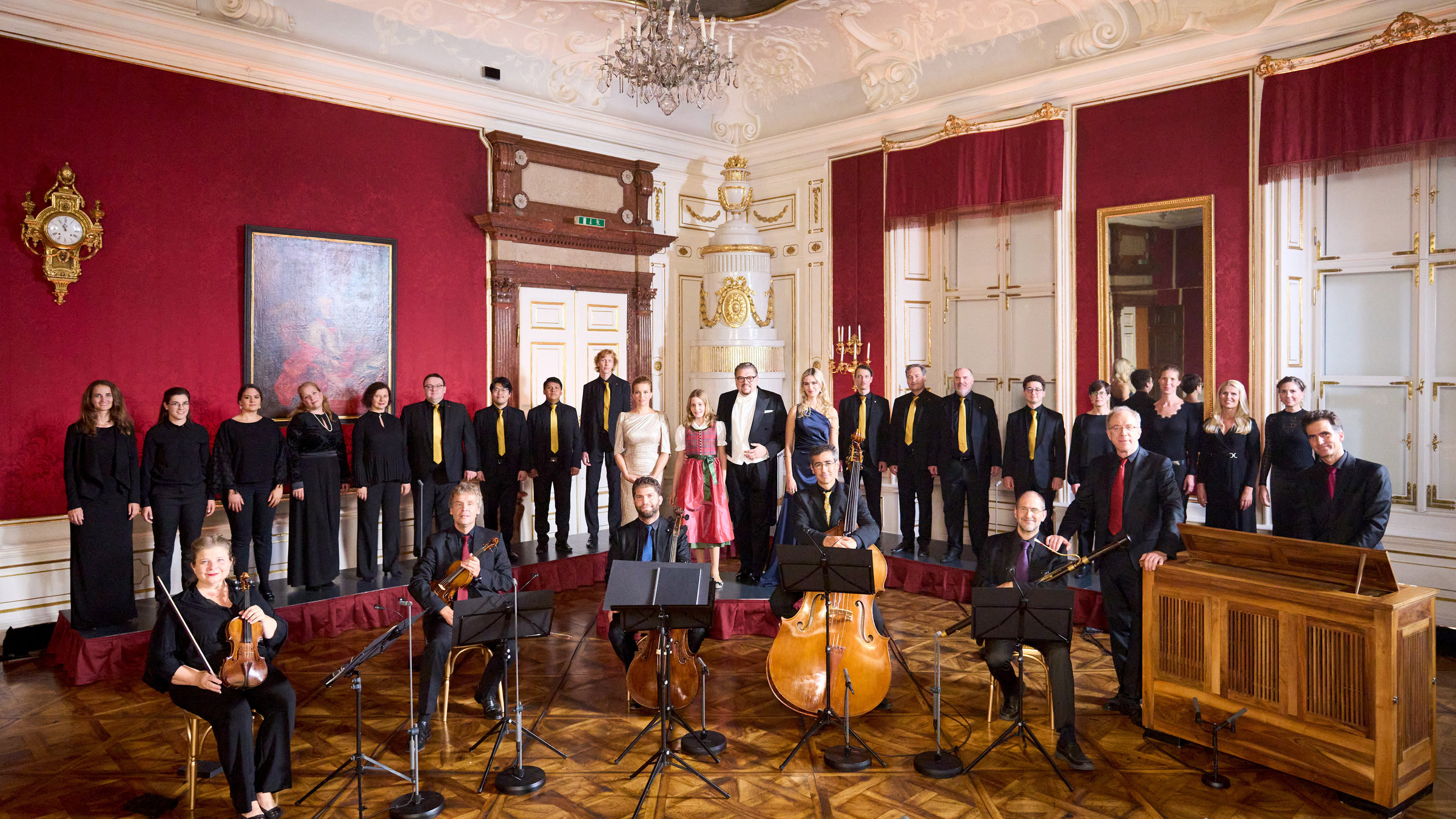 "Amadeus, Amadeus – Winterklang Salzburg": Michael Schade, Leopoldine Richards, Miriam Kutrowatz, Ensemble Zefiro, Bachchor Salzburg.