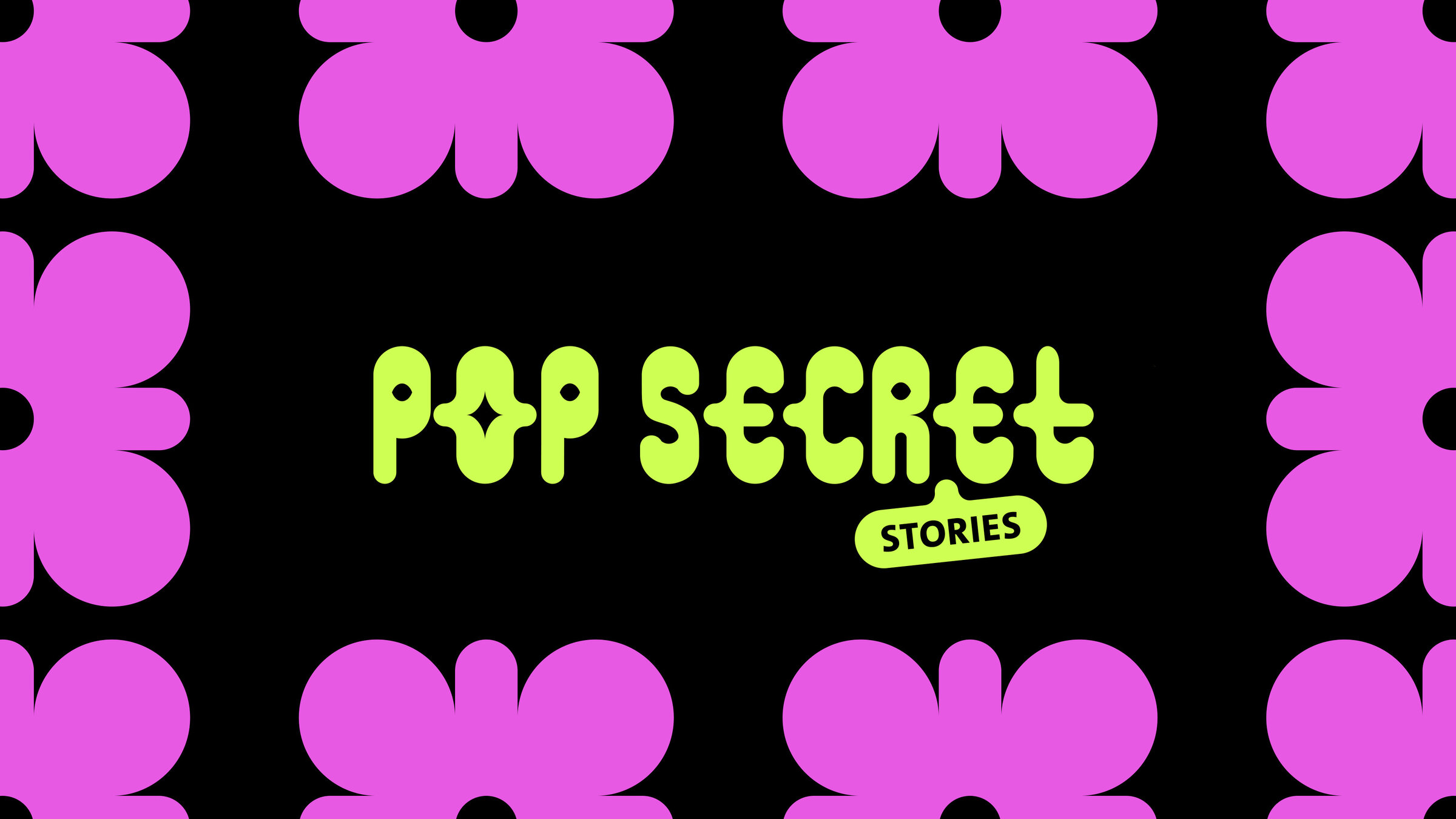"Pop Secret Stories: Reality TV - Ein Genre": Key Visual/Cover Sendereihenbild mit Typo zu "Pop Secret Stories".