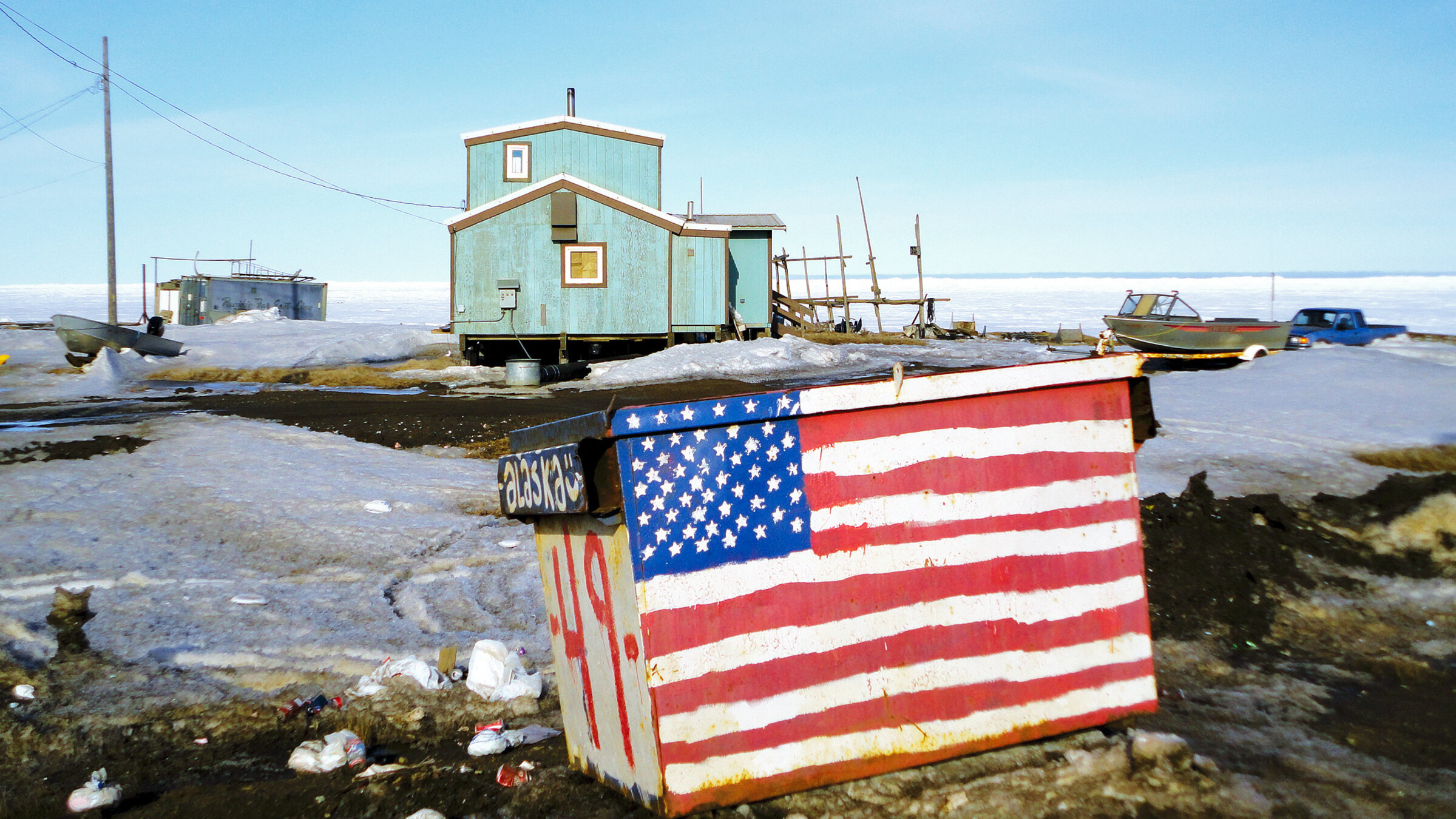 "Panamericana - Von Alaska nach Feuerland": Das Eskimo-Dorf Wainwright in Alaska.