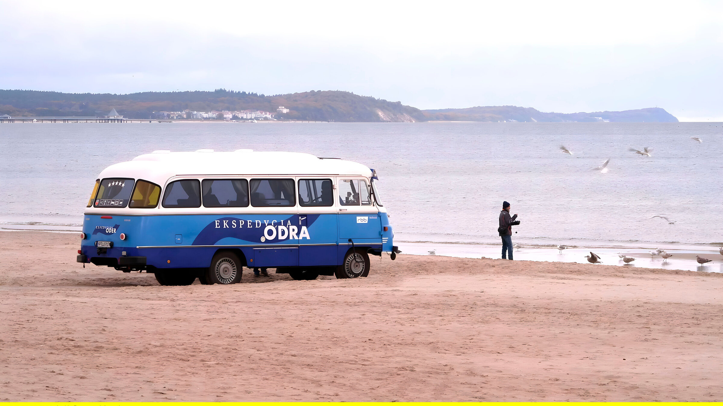 "Expedition Oder - Der unbekannte Fluss": Am Strand von Swinoujsce.