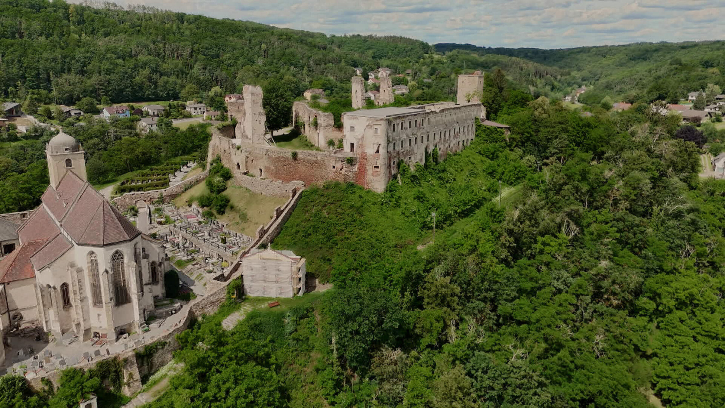 "Ein Land als Vermächtnis - die Babenberger und ihr Österreich": Burg Gars am Kamp.