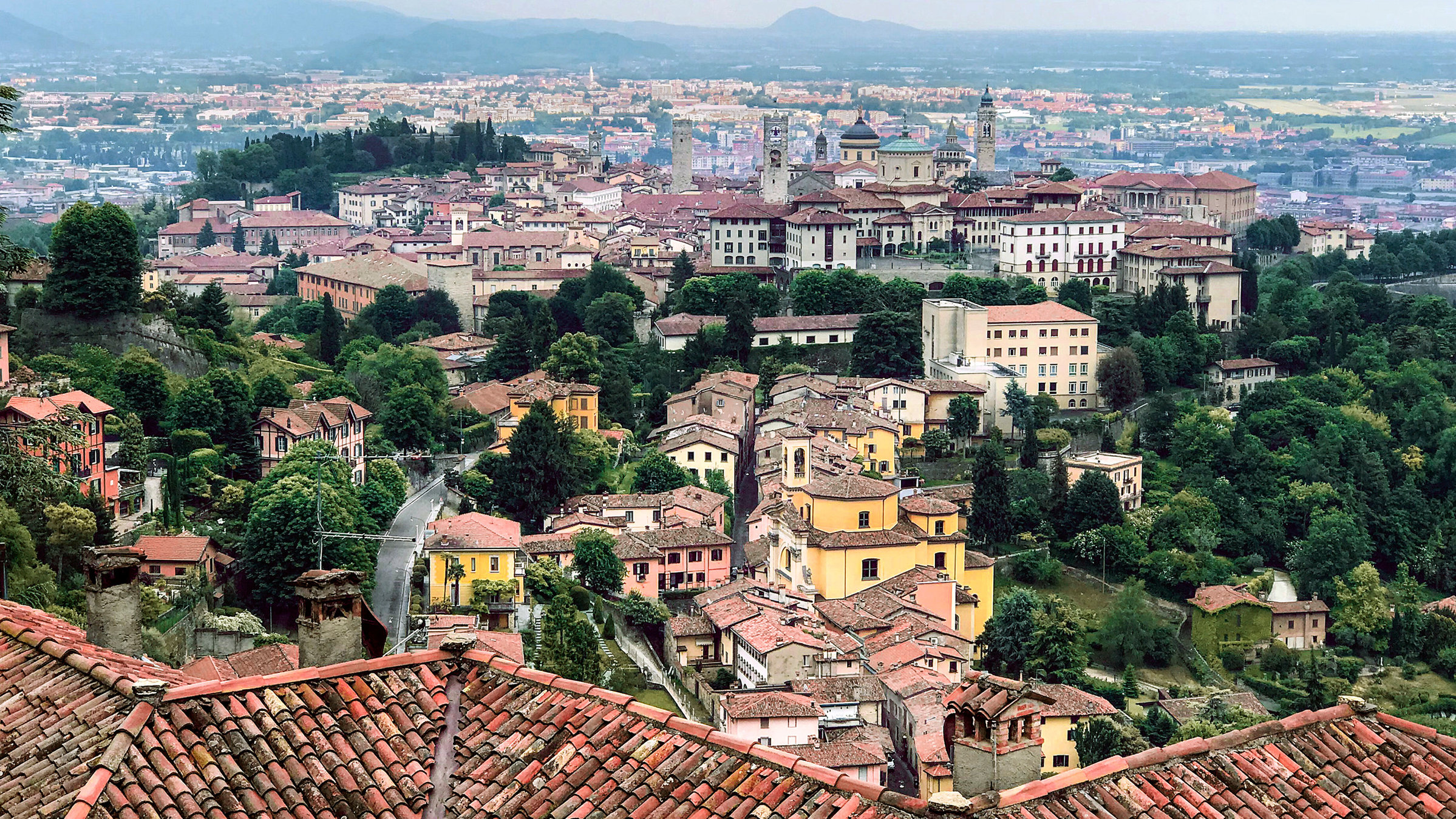 "Mailand und Bergamo": Blick auf Bergamo.