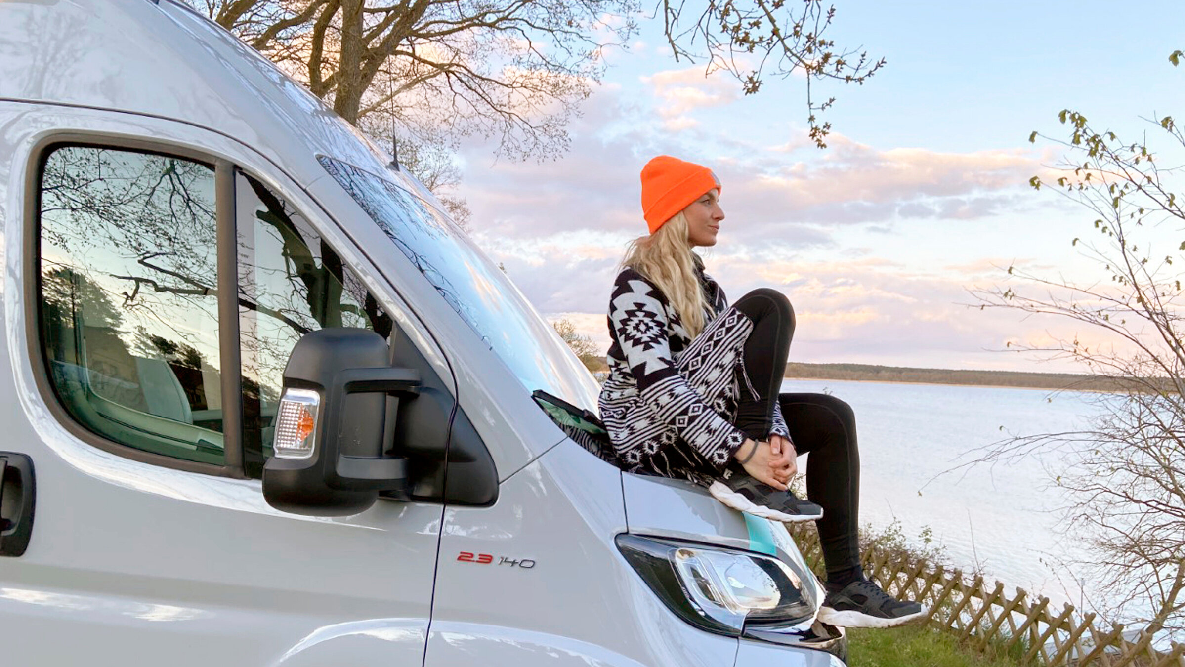 "Campervan-Roadtrip an die Mecklenburgische Seenplatte": Reporterin Maike Tschorn an der mecklenburgischen Seenplatte.